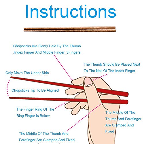 10-Pairs Wooden Chopsticks, (9.8 Inch) - Image 3