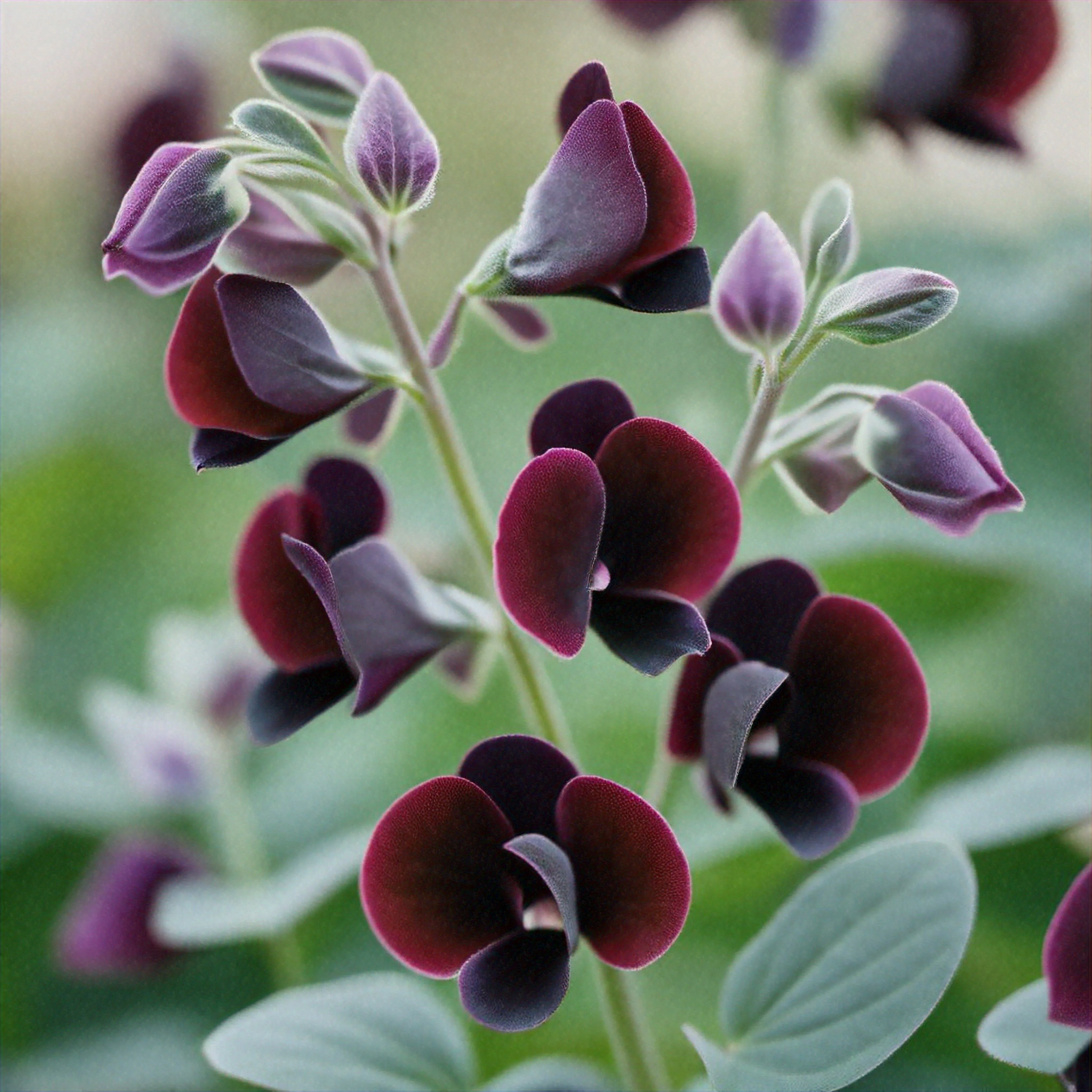 20 Royal MAROON SWEET PEA Lathyrus Odoratus Vine Dark Red Fragrant Flower Seeds - Image 2