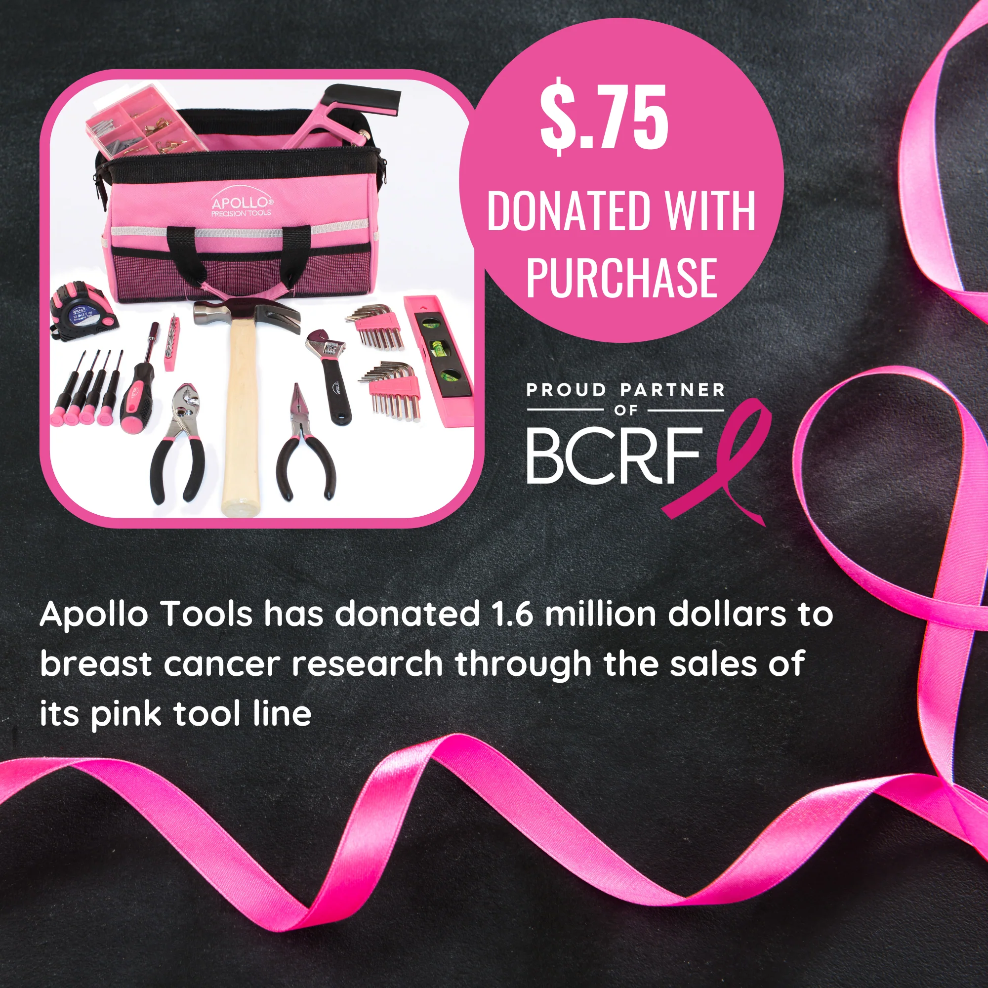 201 Piece Household Tool Kit in a Soft-Sided Tool Bag Pink - DT0020P - Image 10