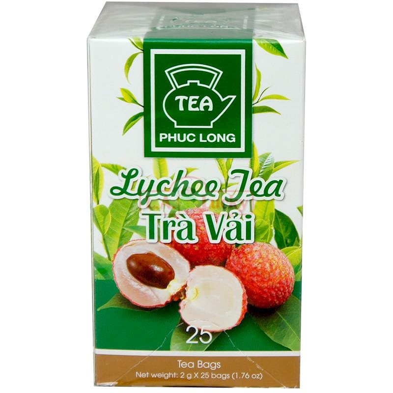 Phuc Long Tea Bag - Lychee Flavored Tea - Trà Túi Lọc Hương Vải Box of 25 pack x 2g - Image 4