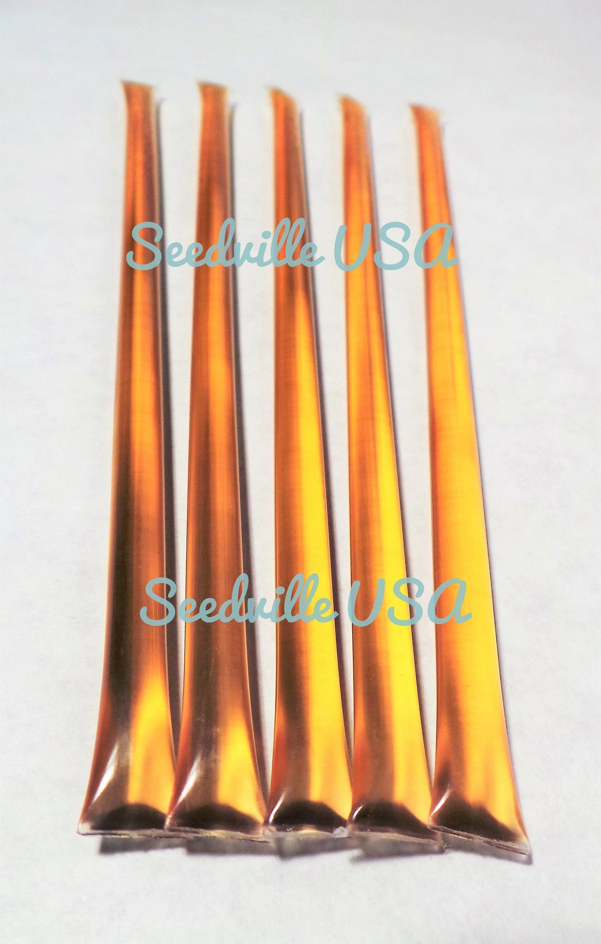 5 Pack ORANGE Blossom HONEY TEASERS Natural Honey Snack Sticks Honeystix Straws - Image 2