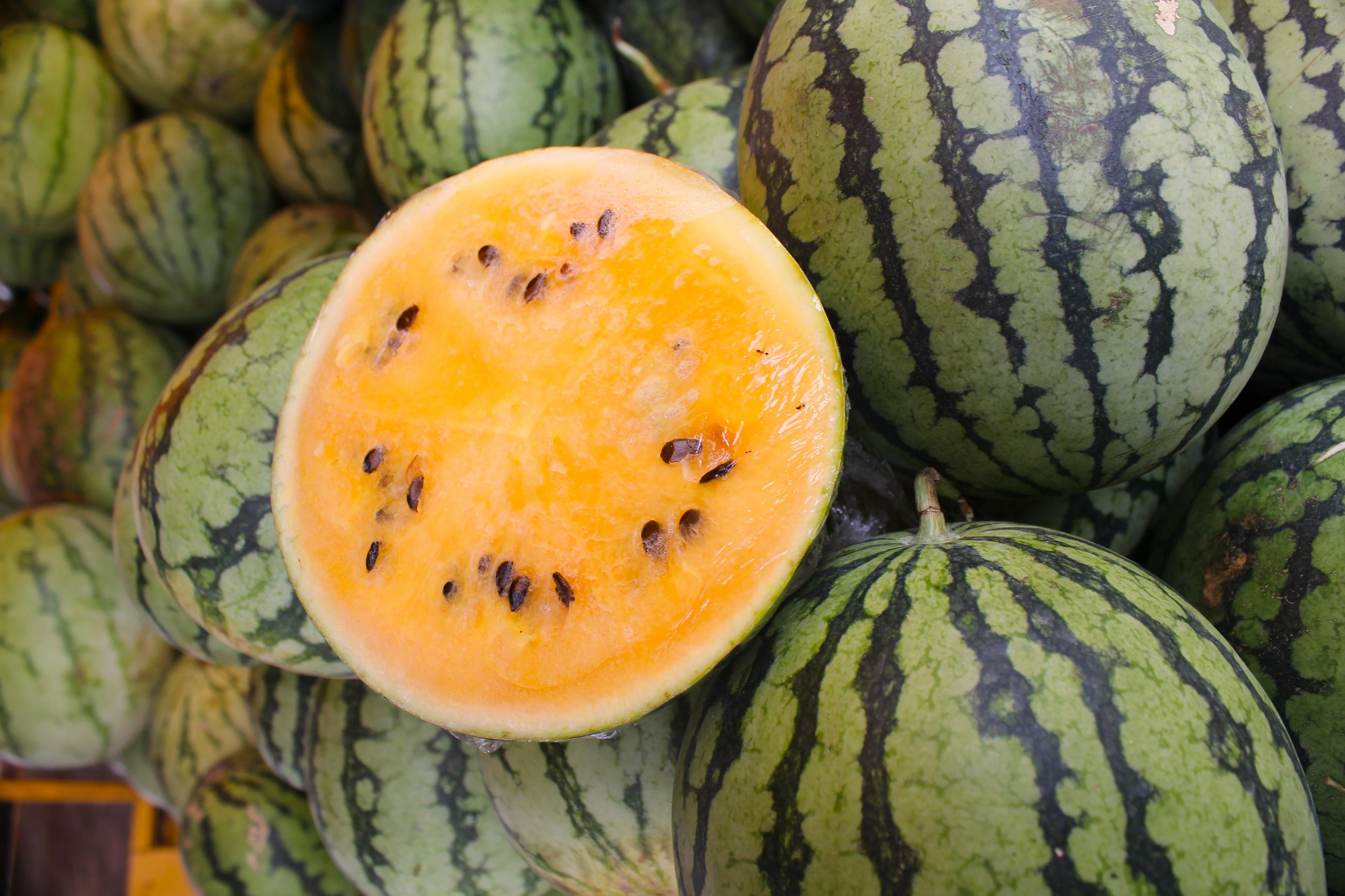 50 TENDERSWEET ORANGE WATERMELON Orange Flesh Citrullus Lanatus Fruit Melon Seeds - Image 6