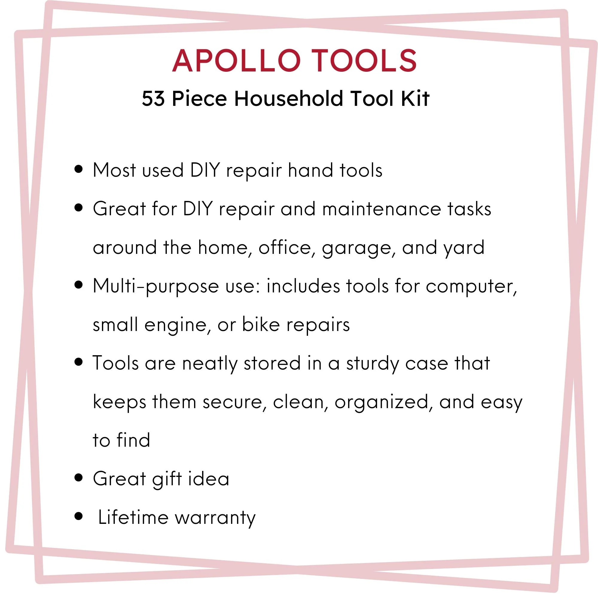 53 Piece Household Tool Kit - DT9408 - Image 6