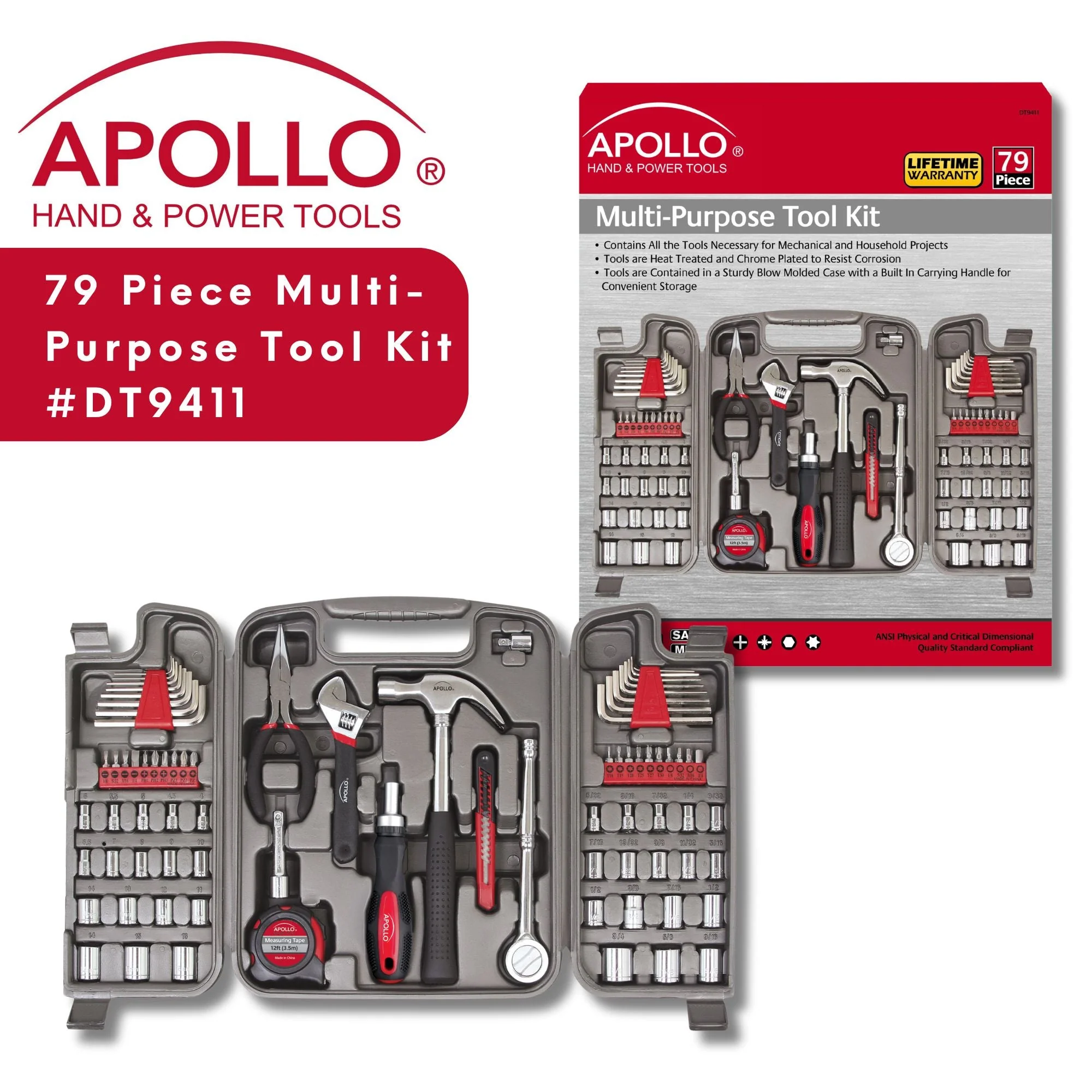 79 Piece Multi-Purpose Tool Kit - DT9411 - Image 2