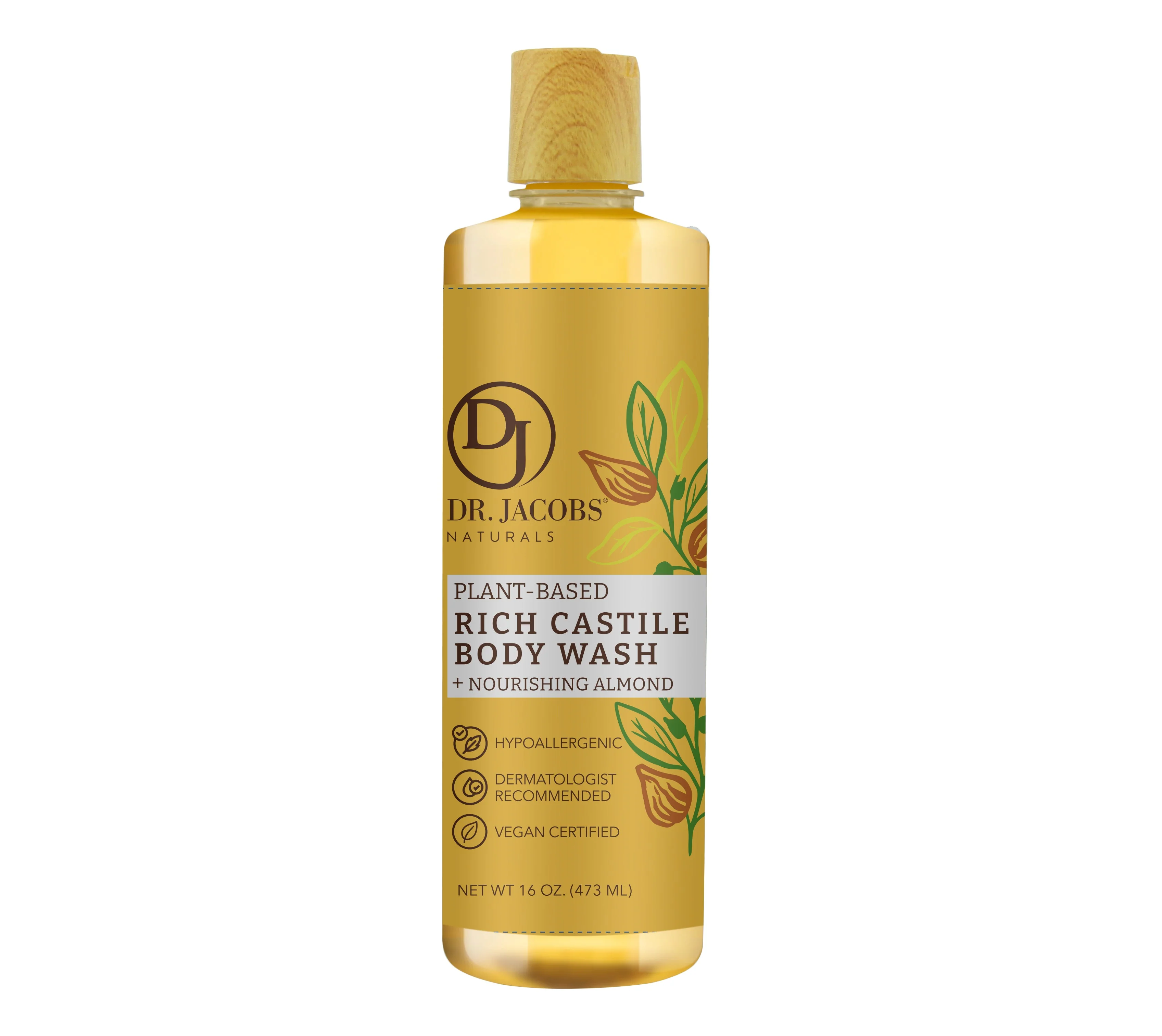 Almond Castile Body Wash (All American) 32 oz - Image 5