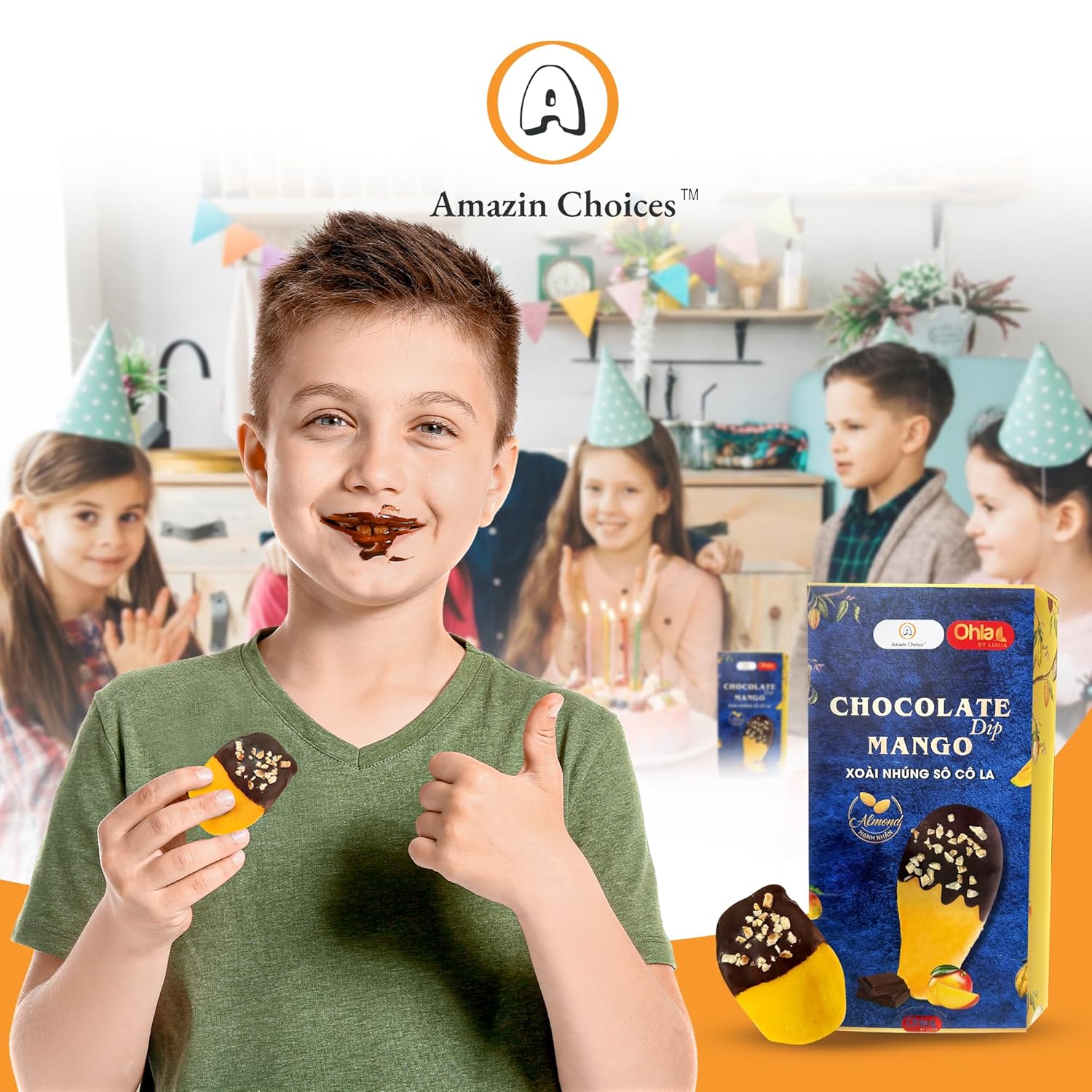 Amazin Choices Almond Chocolate Dip Mango, 7.05 oz. - Image 6