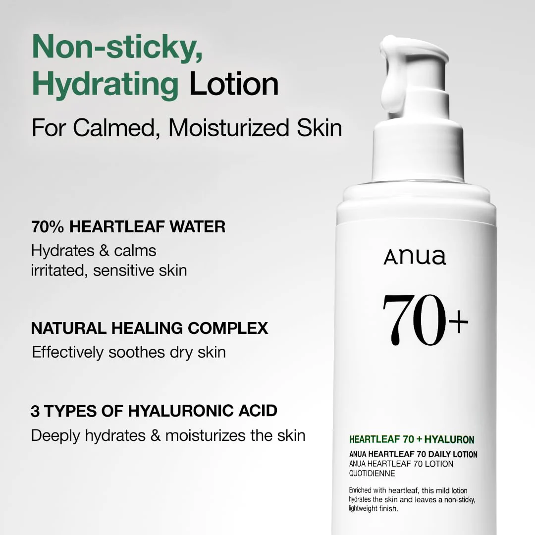 ANUA Heartleaf 70+ Hyaluron Daily Lotion - Image 3