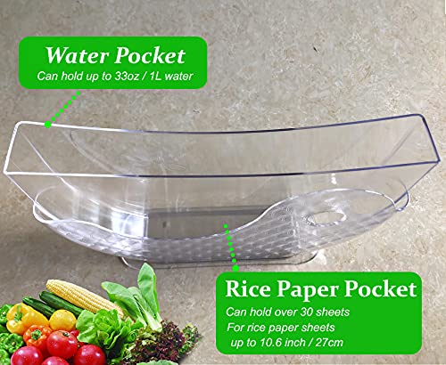 ARGCONNER Summer Roll Water Bowl, (Rice Paper Not Included) - Image 2