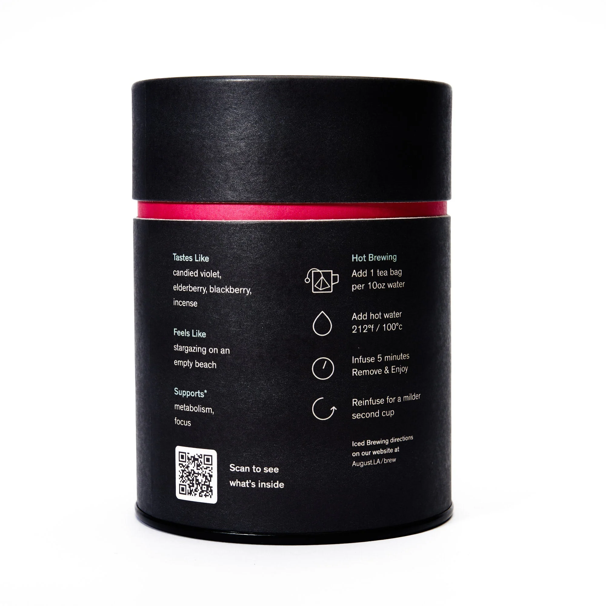 Black Metallic - Violet Elderberry Black Tea (15 Tea Bags) - Image 3
