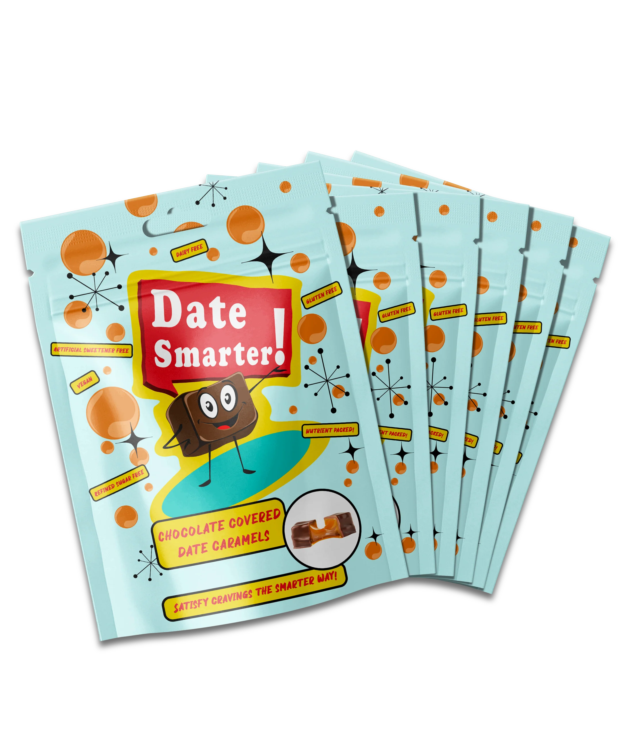 Chocolate Covered Date Caramels - 6pk