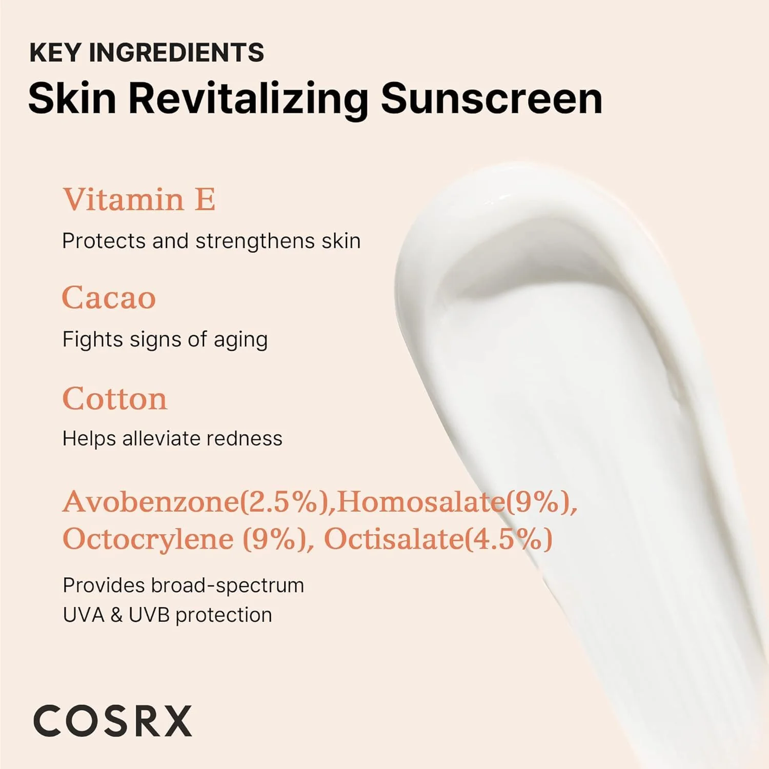 Cosrx Vitamin E Vitalizing Sunscreen SPF 50+ - Image 3