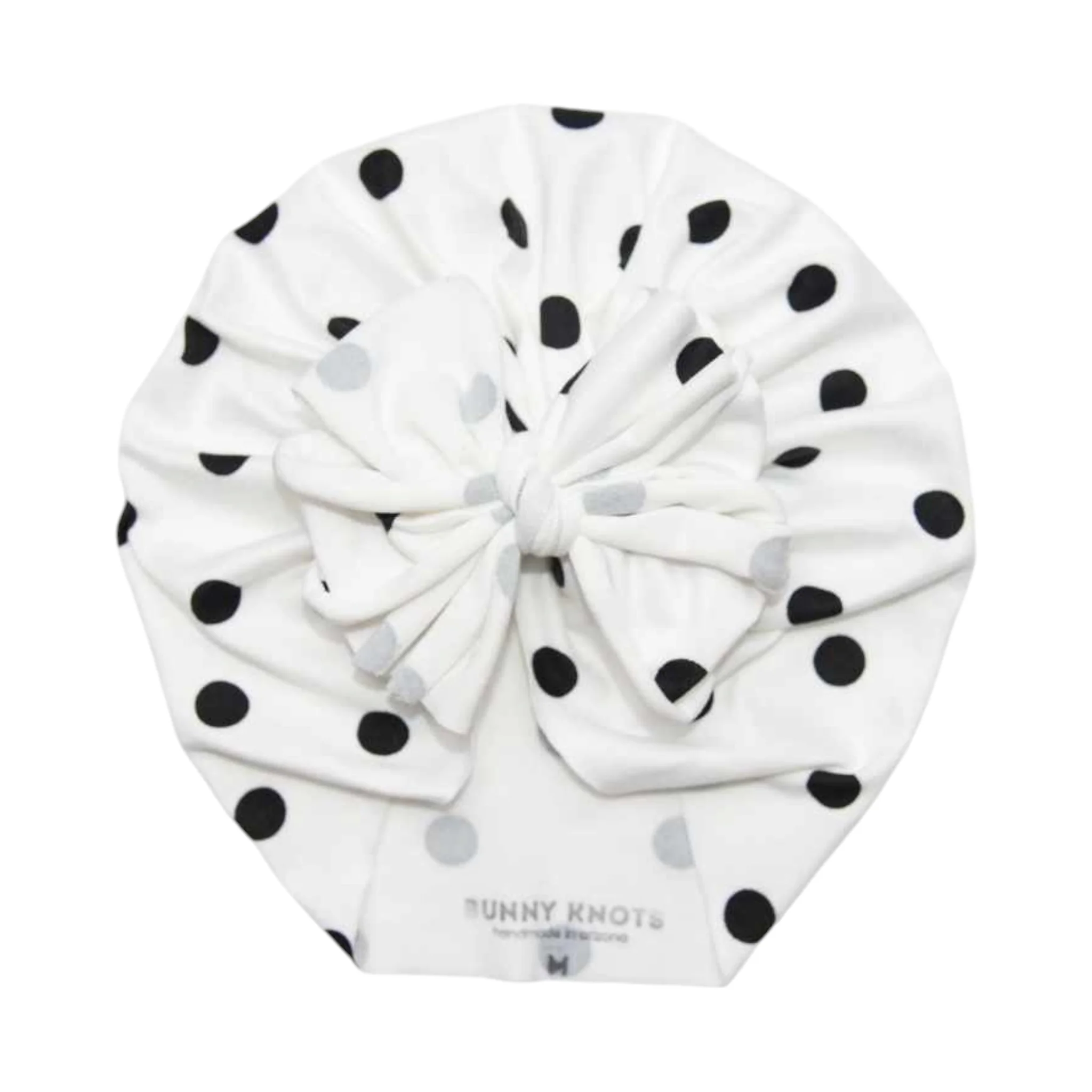 Darling| Black & White Polka | Classic Headwrap - Image 2