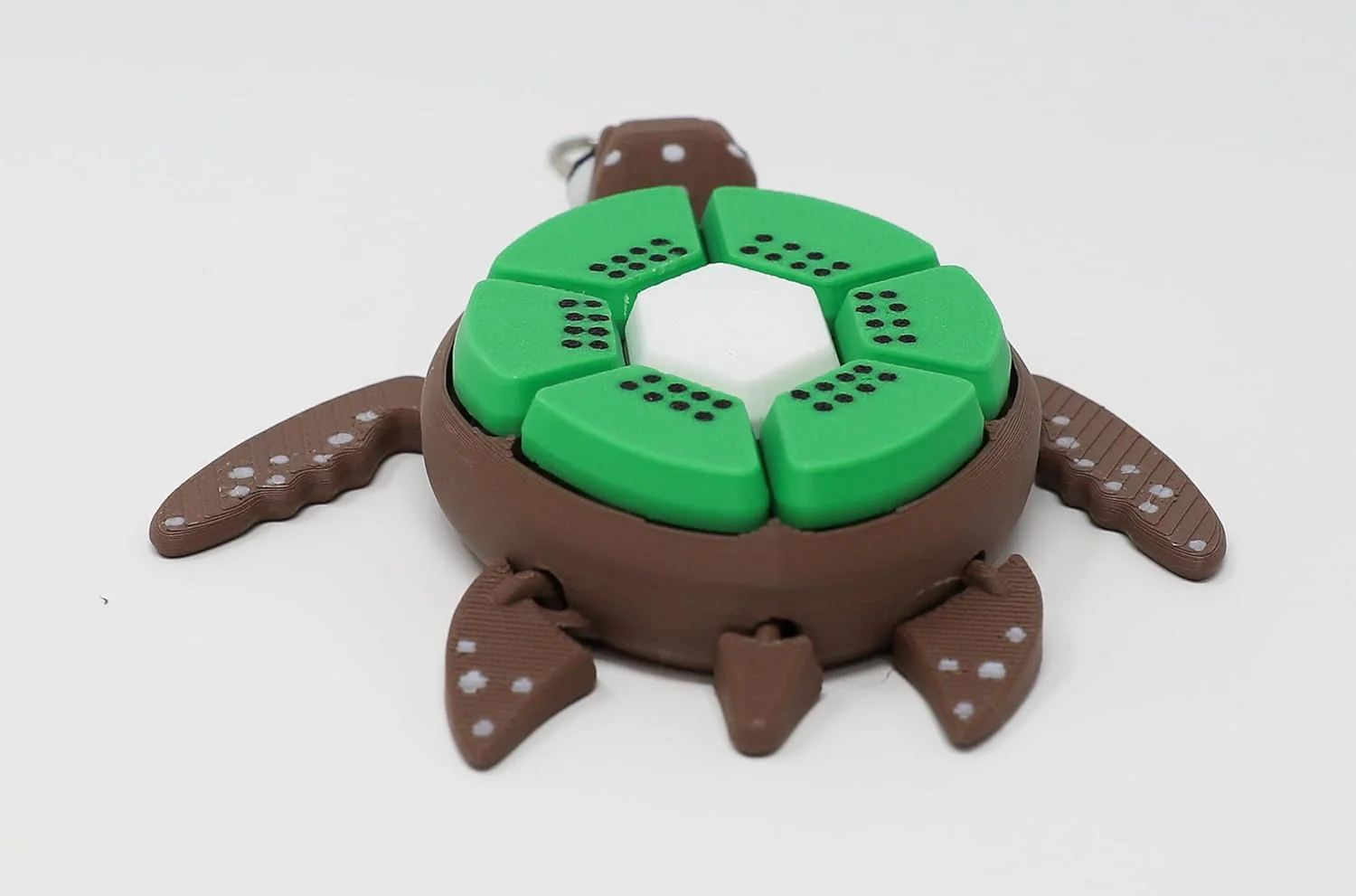 Fruit Turtle Fidget Clicker Keychain 3D Printed - Sensory Stress Relief Toy for Autism, ADHD, Anxiety, and Fidgeting (Kiwi Turtle) - Image 4