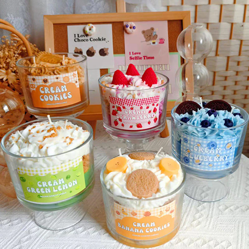 Handmade Dessert‑Shaped Scented Candle – Soy‑Wax Patisserie with Fruity & Cozy Scents - Image 6