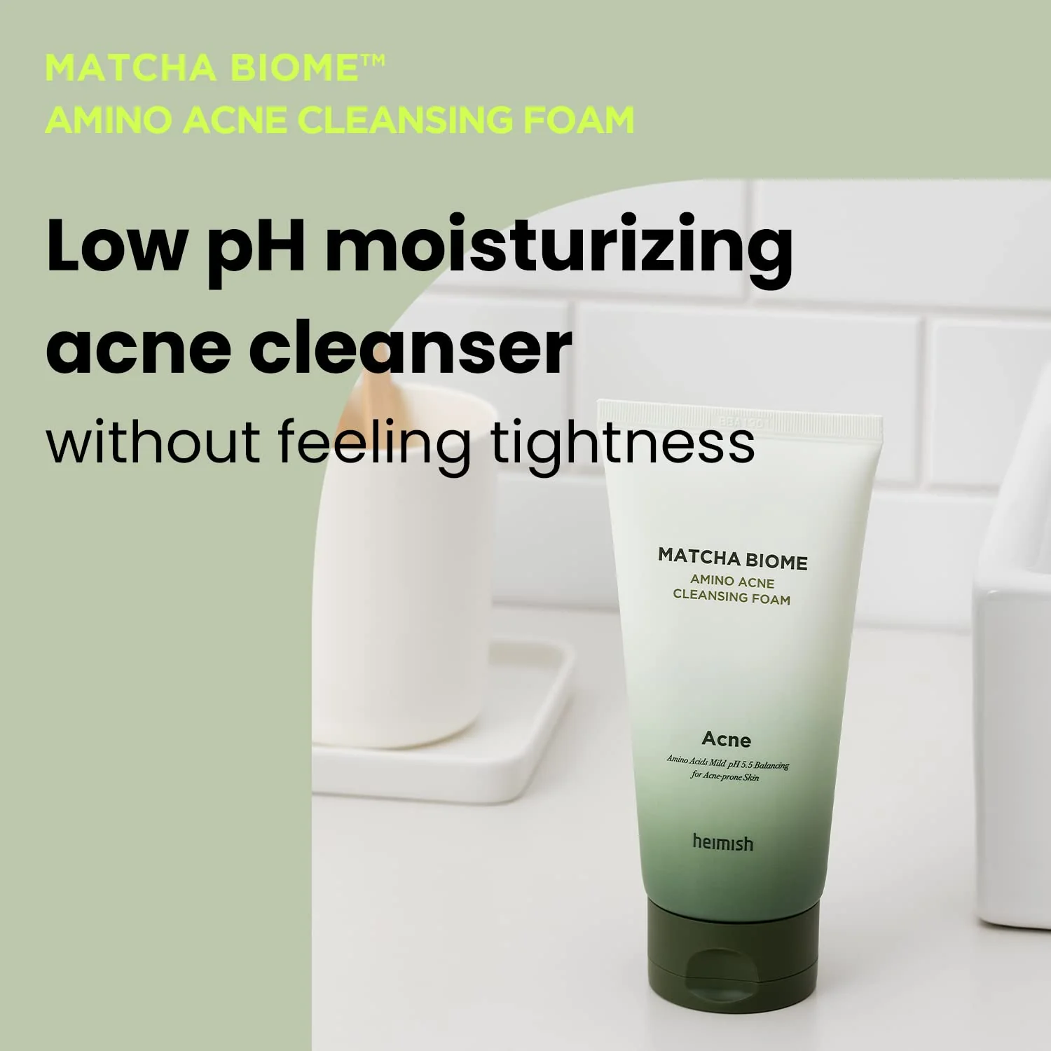 Heimish Matcha Biome Amino Acne Cleansing Foam - Image 2