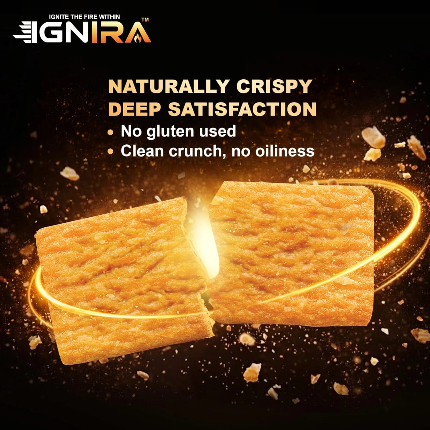 IGNIRA COCO Crunch Coconut Crackers, Crispy Plant-Based Coconut Chips, Toasted Coconut Cookie Thins, Premium Snack Treats, Creative Snacks for Adults & Kids, SOUL FIRE Energy Pack of 1 (1.76 oz) - Image 5