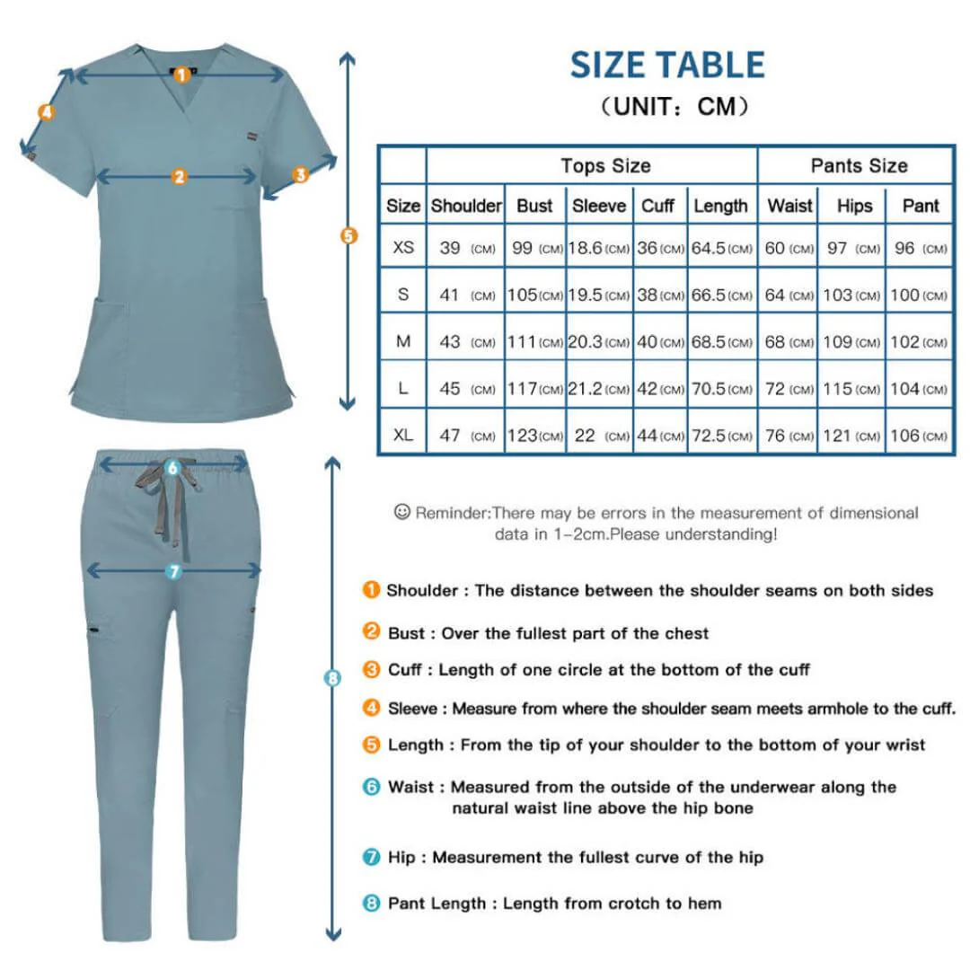 MJ V-Neck Scrub Top (Unisex) - Image 7