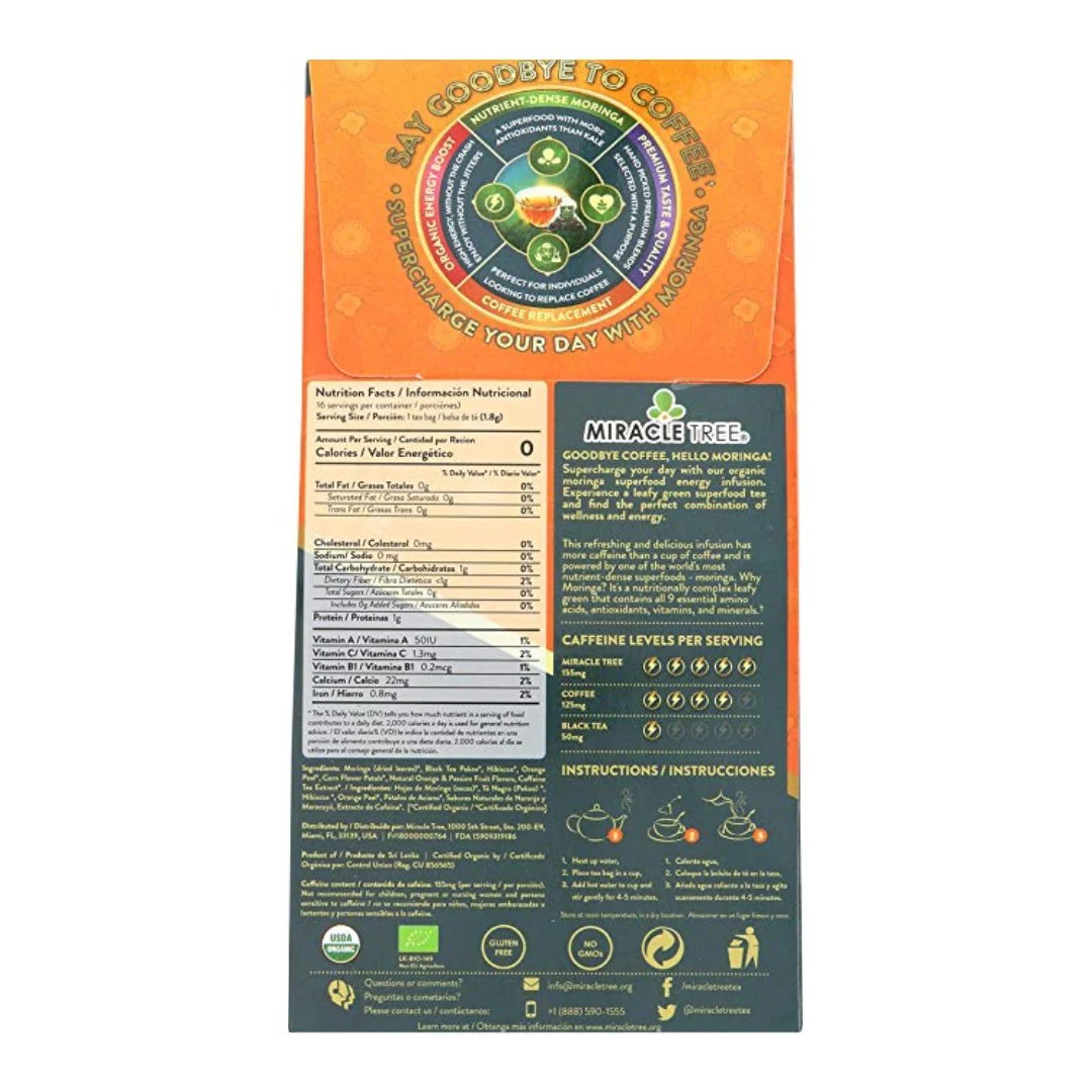 Moringa Energy Tea, Orange Passionfruit - Image 3