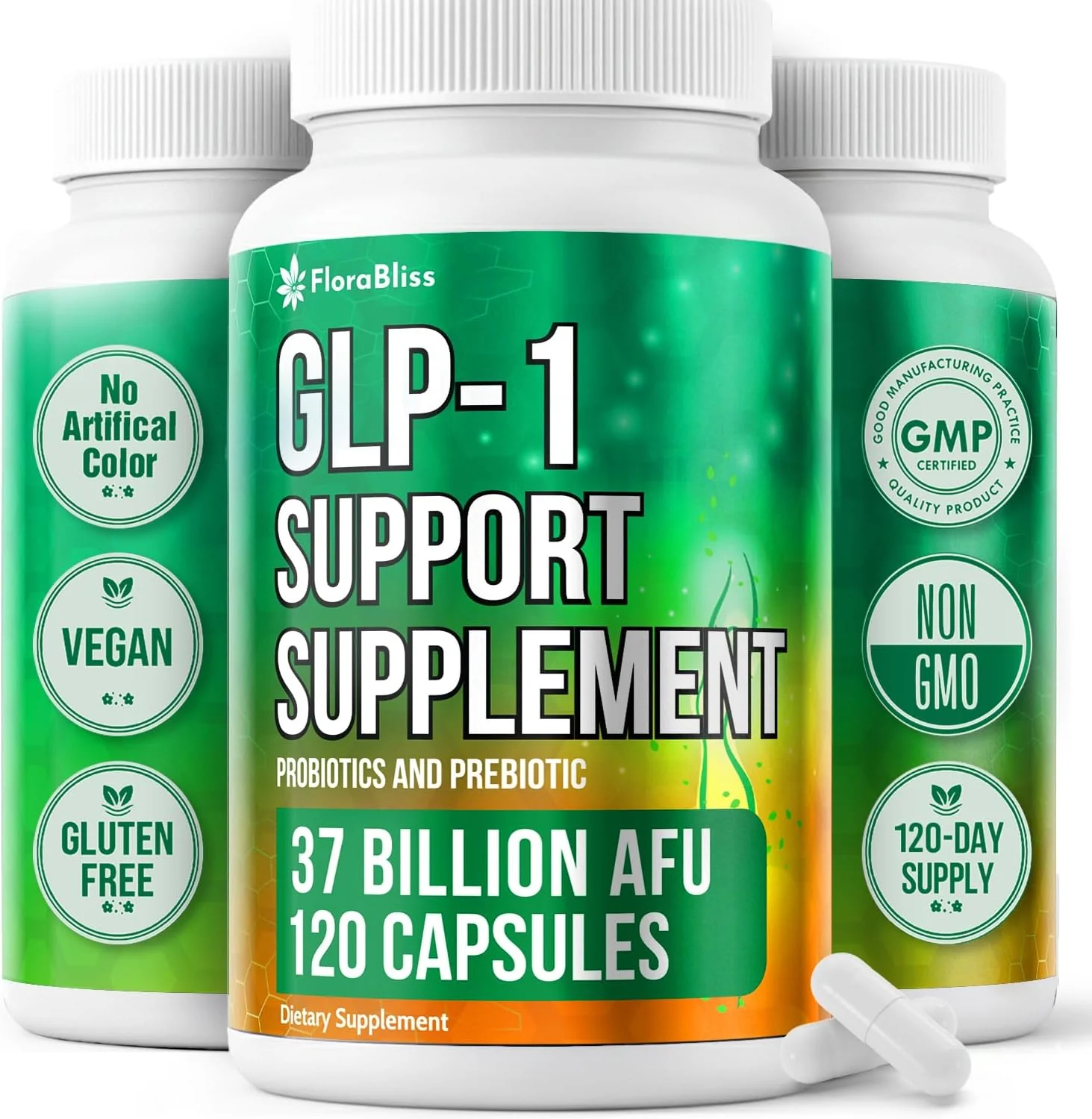 Natural Support Formula | 37 Billion Probiotics – Natural Akkermansia, Chicory Inulin, Berberine - Vitamin D & B2