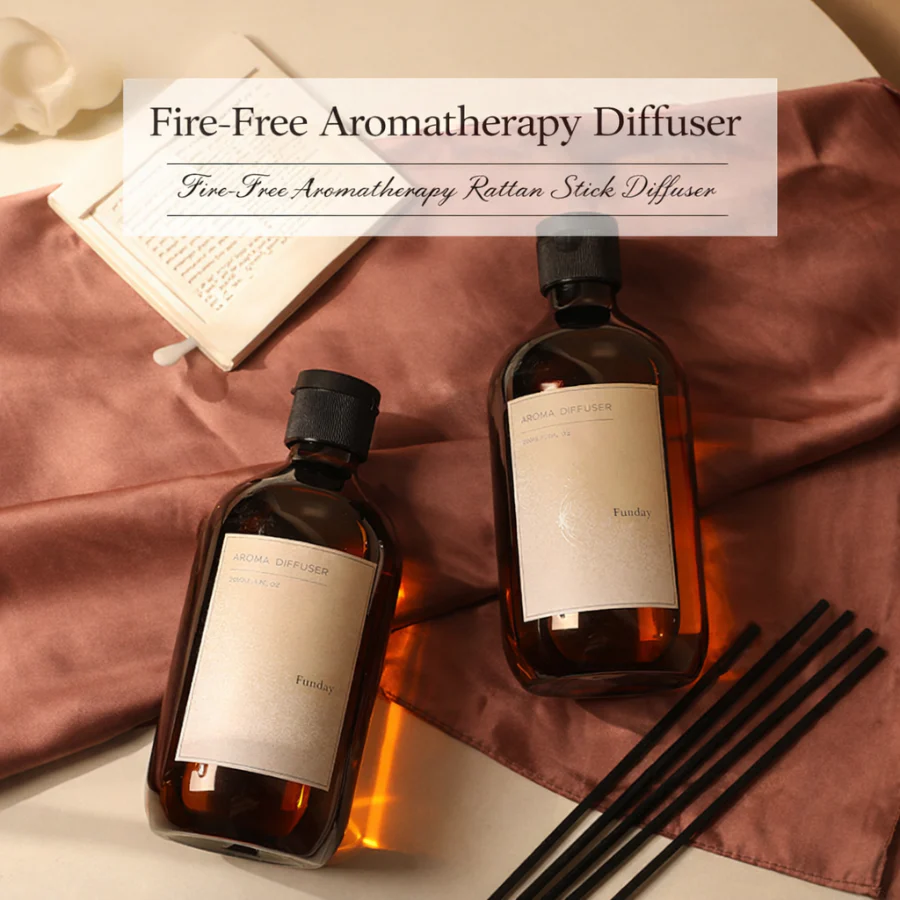 New Household Fragrance Refill Liquid 500ml Large Bottle, Indoor Flameless Fragrance Diffuser Refill with Rattan Sticks, Home Fragrance Ornaments and Aroma Diffuser Scents - Image 3