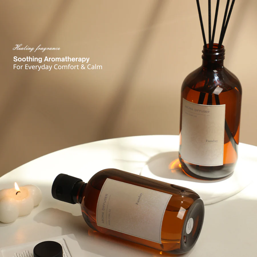 New Household Fragrance Refill Liquid 500ml Large Bottle, Indoor Flameless Fragrance Diffuser Refill with Rattan Sticks, Home Fragrance Ornaments and Aroma Diffuser Scents - Image 5