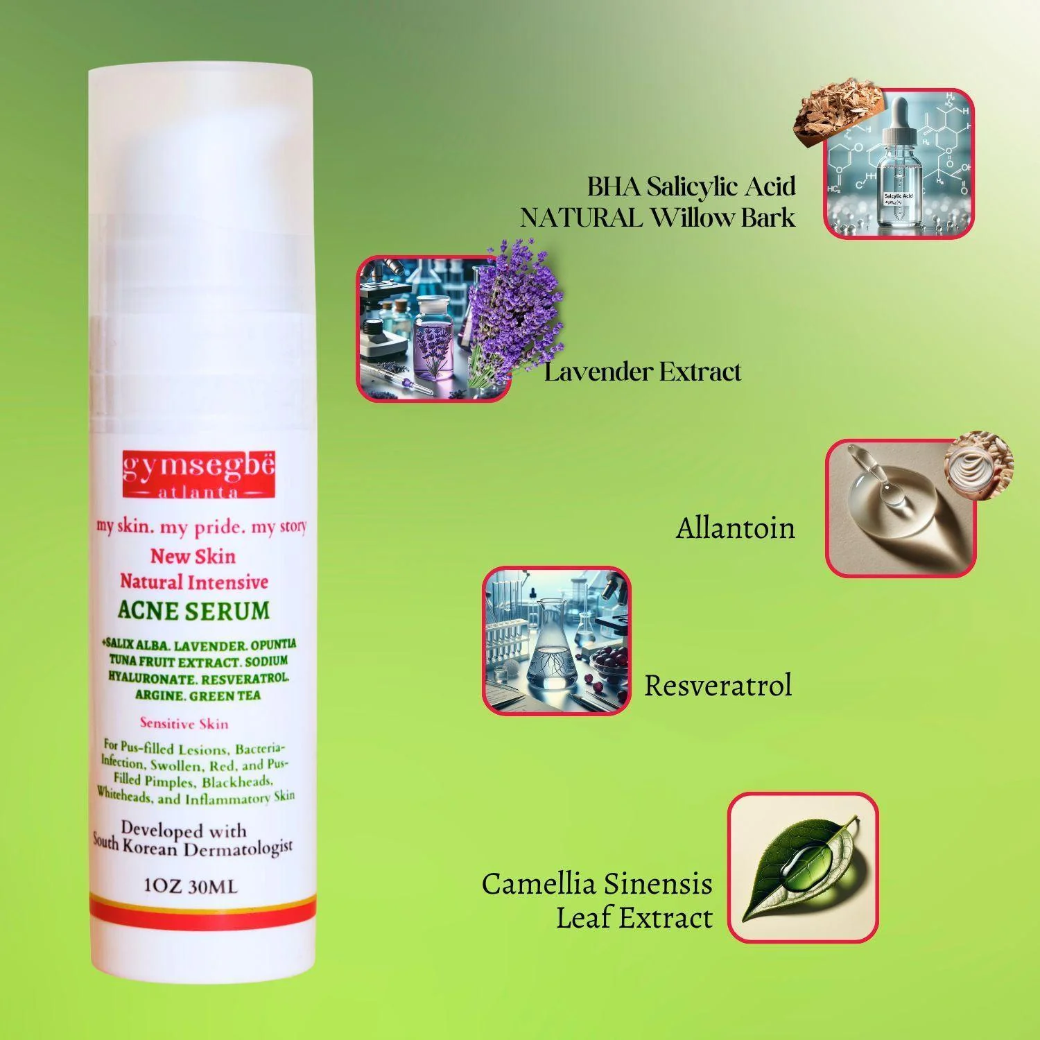New Skin Natural Intensive Acne Serum - Image 3