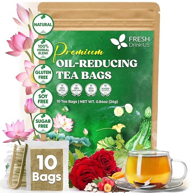 Oil Reducing Tea, Oil Cleansing for Liver, 10 Herbal Ingredients, Traditional Recipe Tea for Liver, 100% Natural, Easy Brewing, Steep Repeatedly (Tea Bags/ Tea Packs) - Image 13