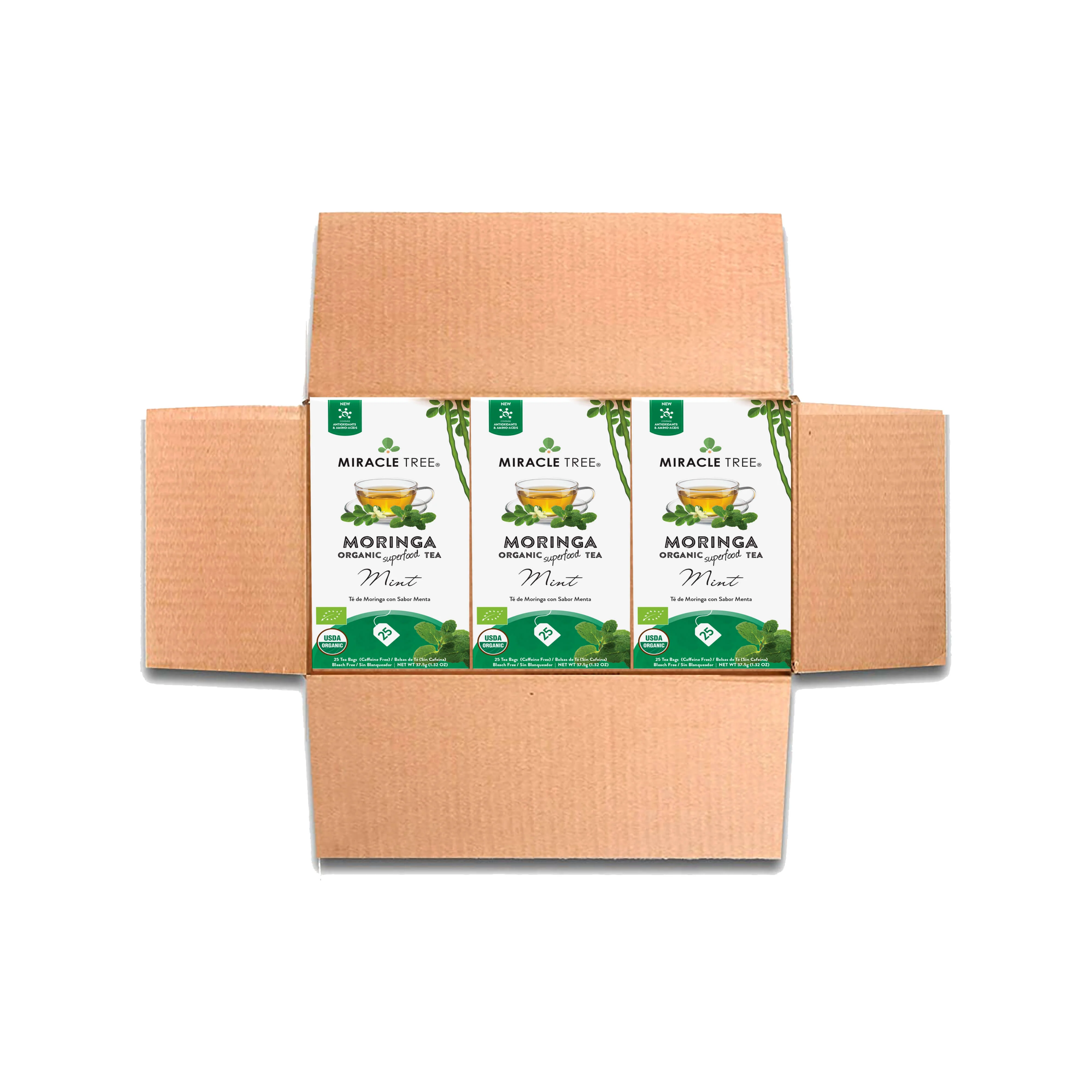 Organic Moringa Tea, Mint - Image 5