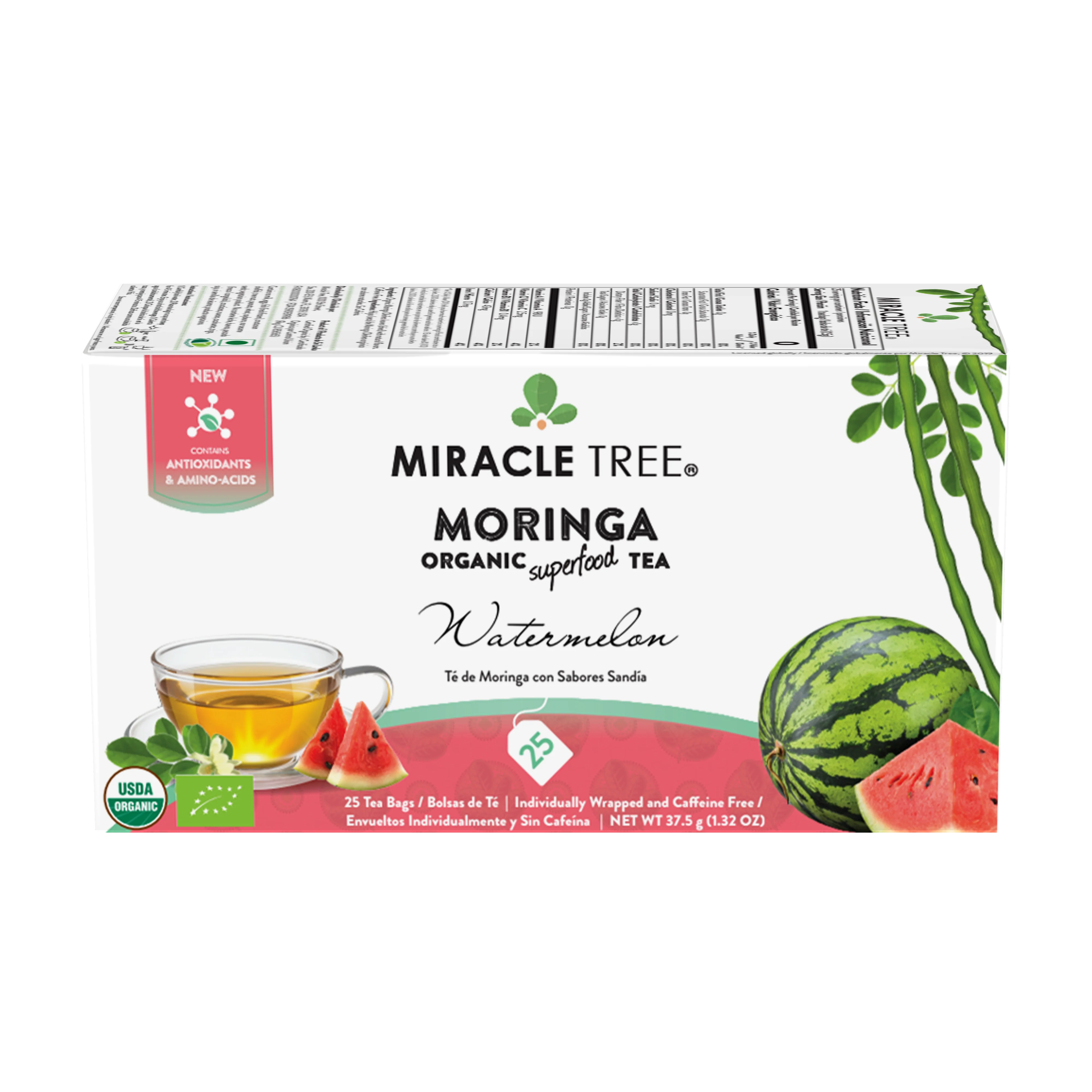 Organic Moringa Tea, Watermelon