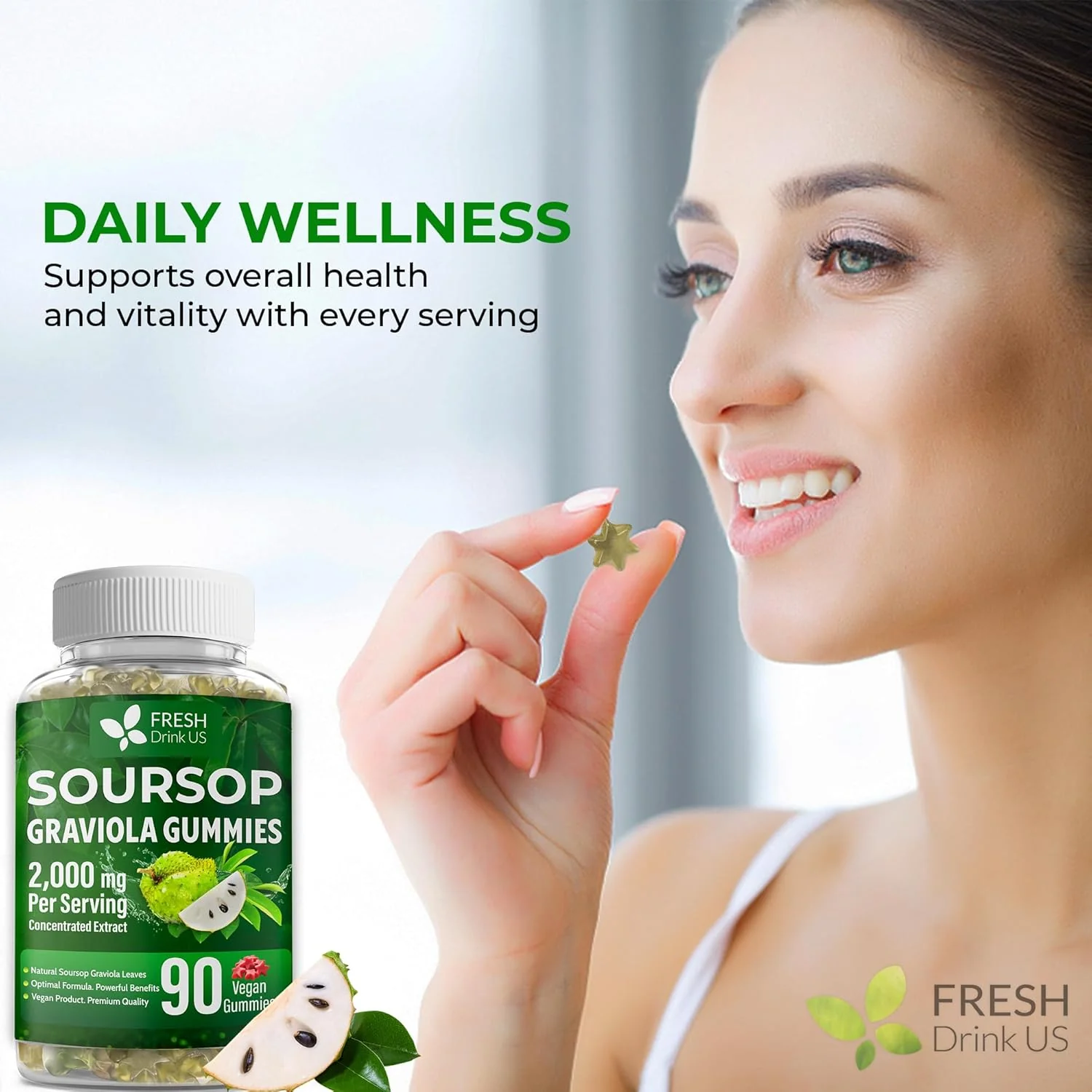 Premium 90 Soursop Graviola Gummies - Image 4