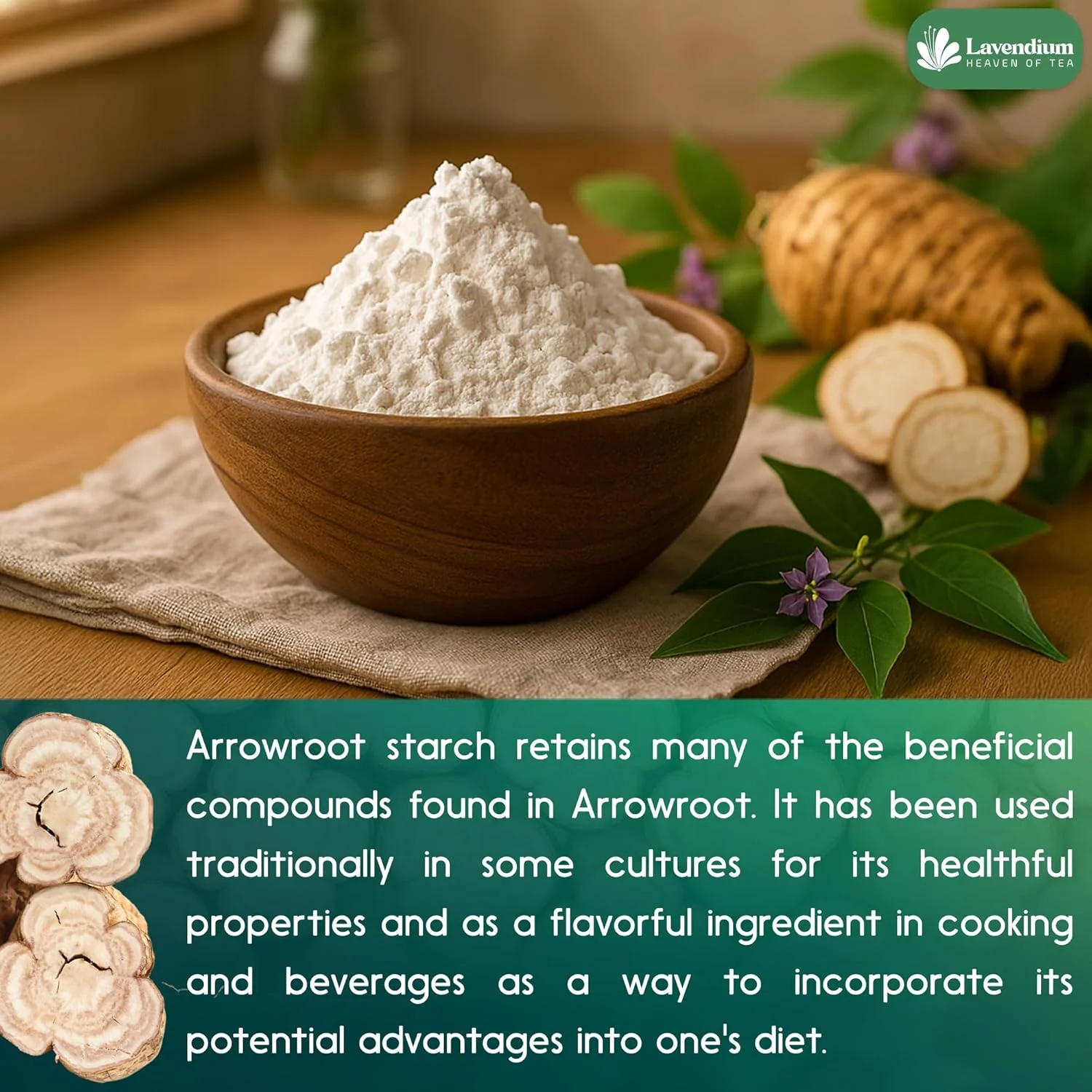 Premium Arrowroot Starch Powder – 17.6oz Resealable Bag, Gluten-Free, Non-GMO, Premium Plant-Based Thickener for Cooking, Baking & Frying. - Image 8
