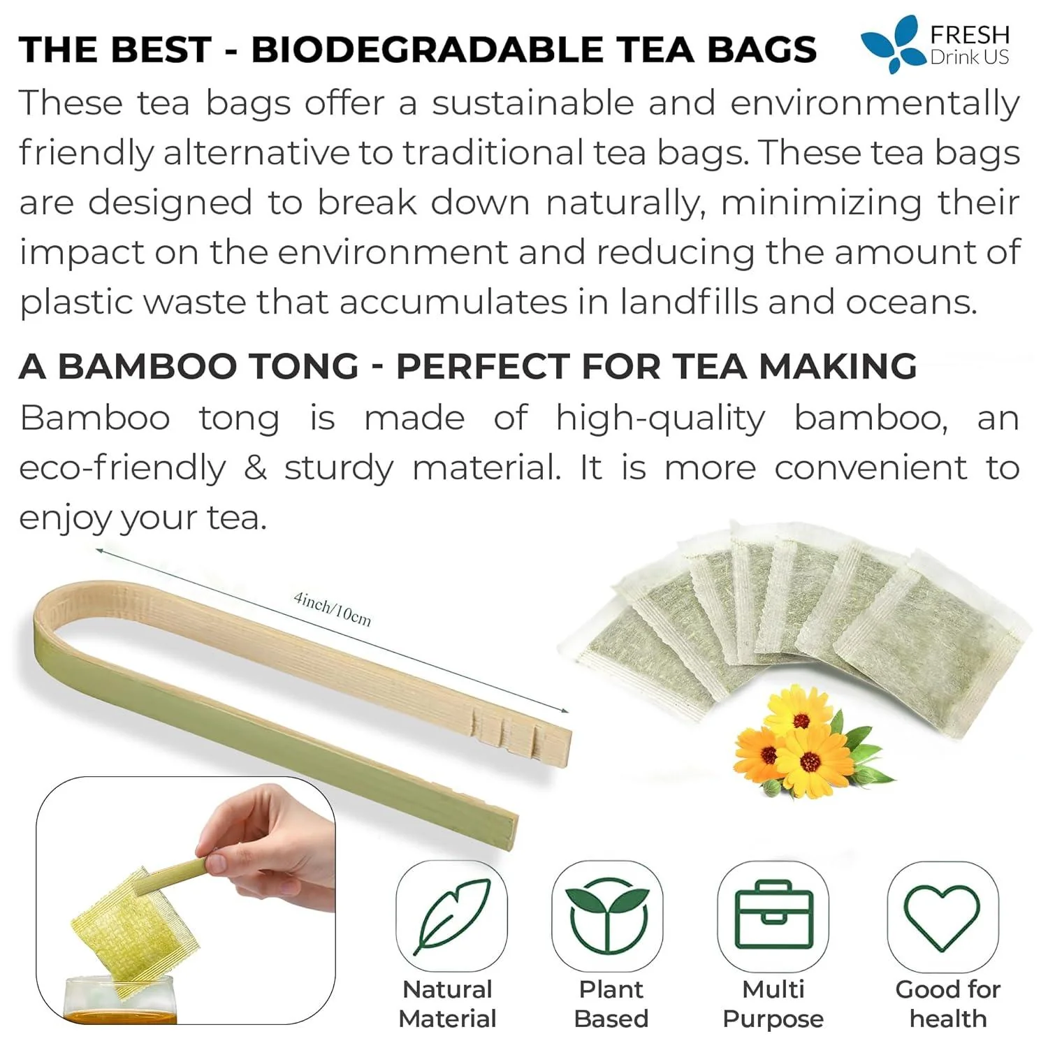 Premium Ginger Tea Bags, 100% Natural & Pure from Ginger Roots, Ginger Tea, Ginger Herbal Tea. Ginger Tea. No Sugar, No Caffeine, No Gluten, Vegan. - Image 9
