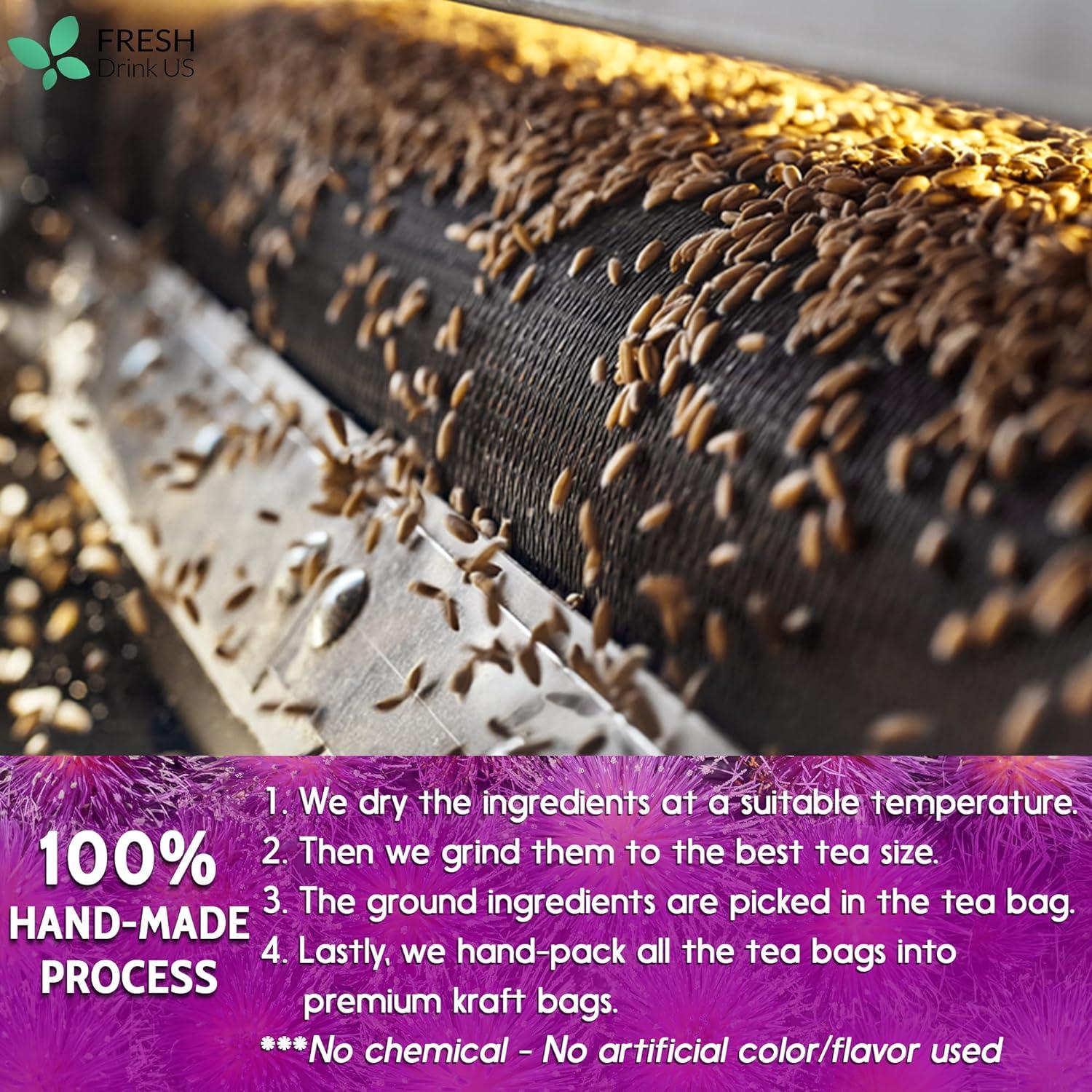 Premium Milk Thistle Tea Bags, 100% Natural & Pure from Milk Thistle Seeds. Milk Thistle Seed Herbal Tea. Milk Thistle Seed Tea. Made with Natural Material Tea Bags. No Sugar, No Caffeine, No Gluten, Vegan. - Image 7