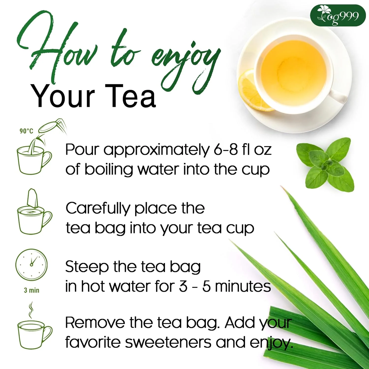 Premium Oregano Herbal Tea with Jasmine-Like Notes | Blend of Oregano, Thyme & Lemongrass - Image 9