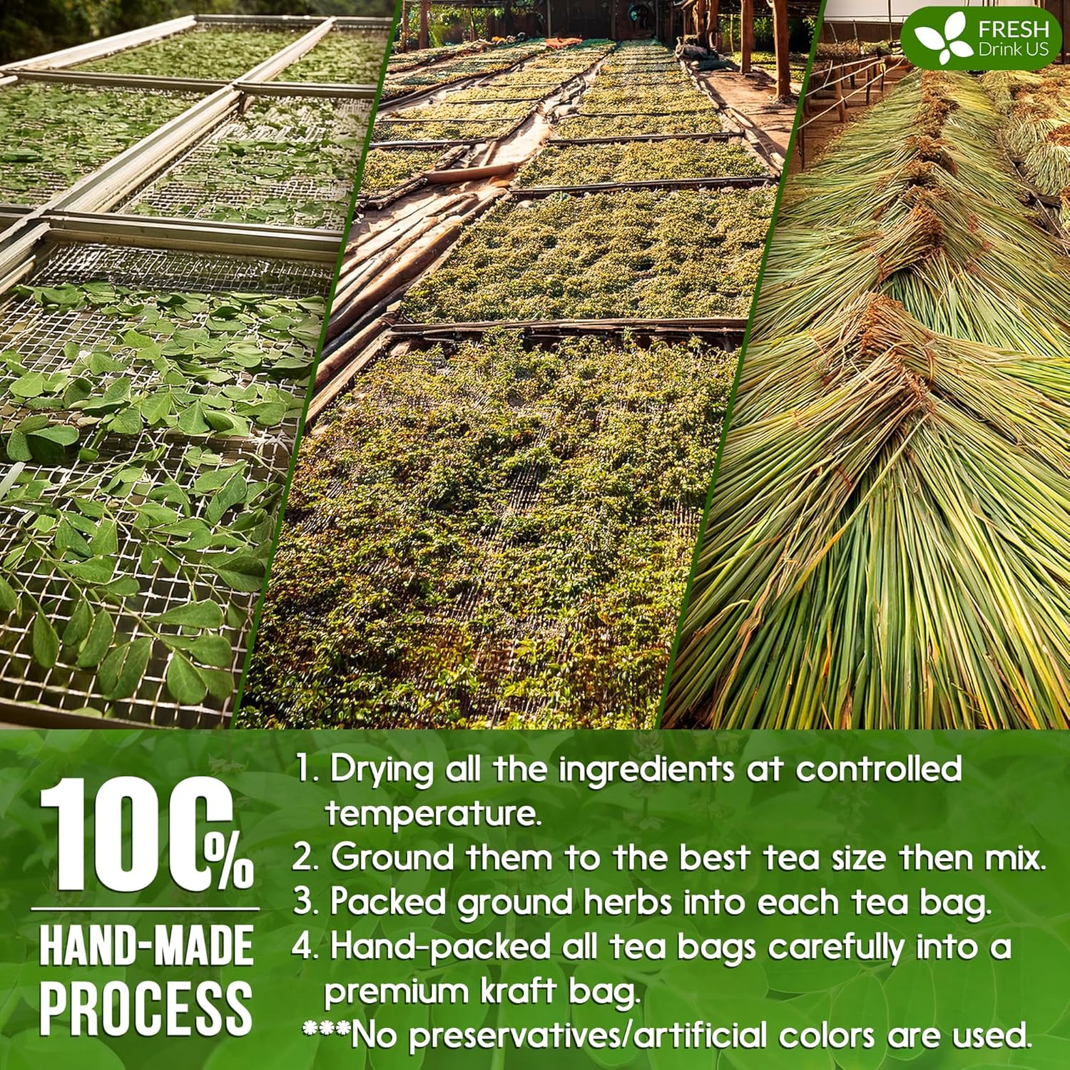 Premium Tulsi Moringa Lemongrass Tea Bags, 100% Natural & Pure from Tulsi Holy Basil Leaves, Moringa & Lemongrass. - Image 7