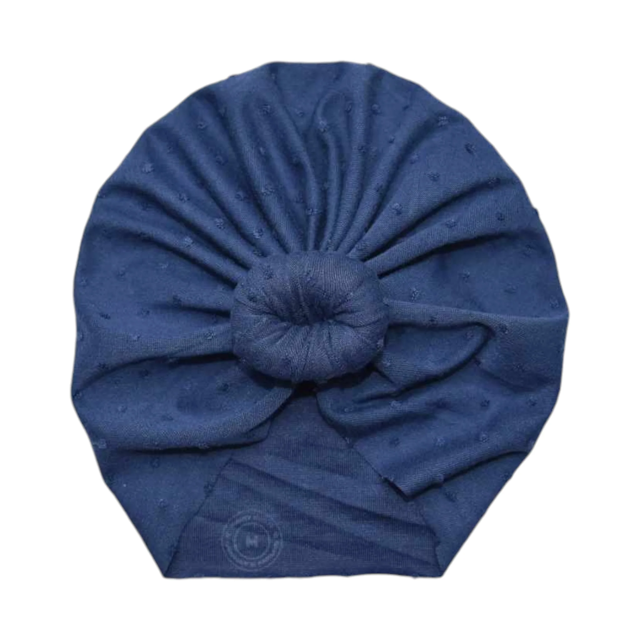 Reyna | Navy | Shabby Swiss Dot Headwrap - Image 2