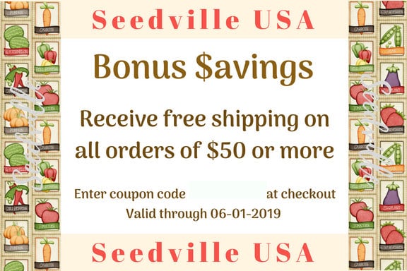 Seedville USA Shop Gift Certificate - Veggie Lovers Design - By Email or Postal Mail - You Choose Amount - Image 4
