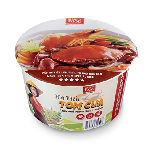 Instant Crab and Prawn Rice Noodles (Hu Tieu Tom Cua) 75g each/ 9 Bowls - Image 2