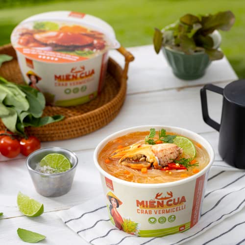 SIMPLY FOOD Instant Crab Glass Noodles (Miến Cua) - 9 BOWLS/ 55g each - Image 5