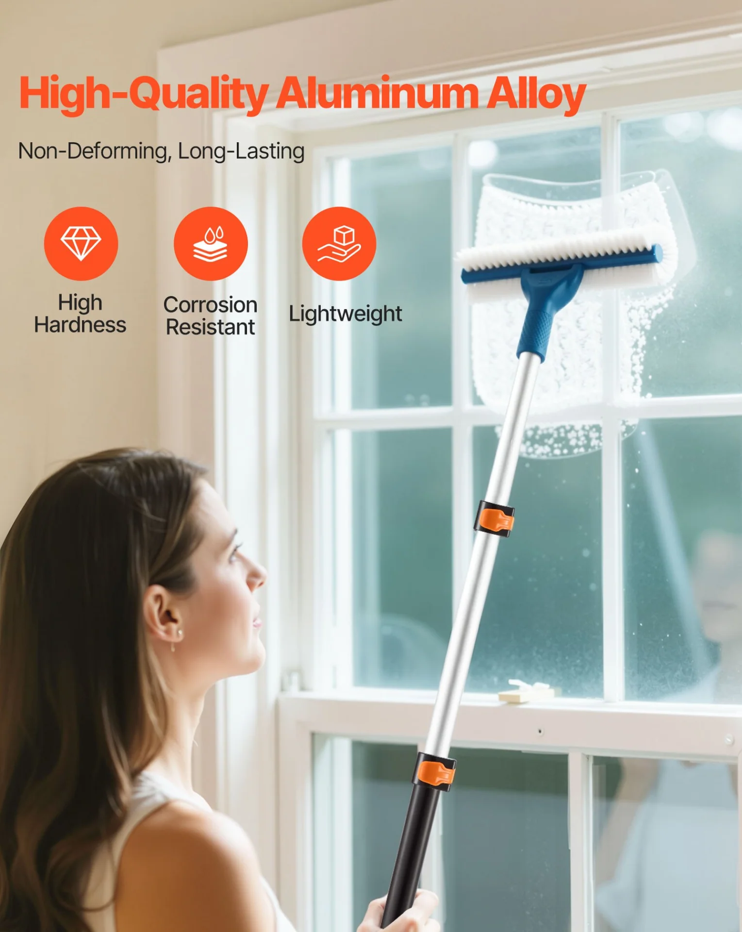 Telescopic Extension Pole 1.76-4 FT Multi-Purpose for Painting Cleaning - Image 2