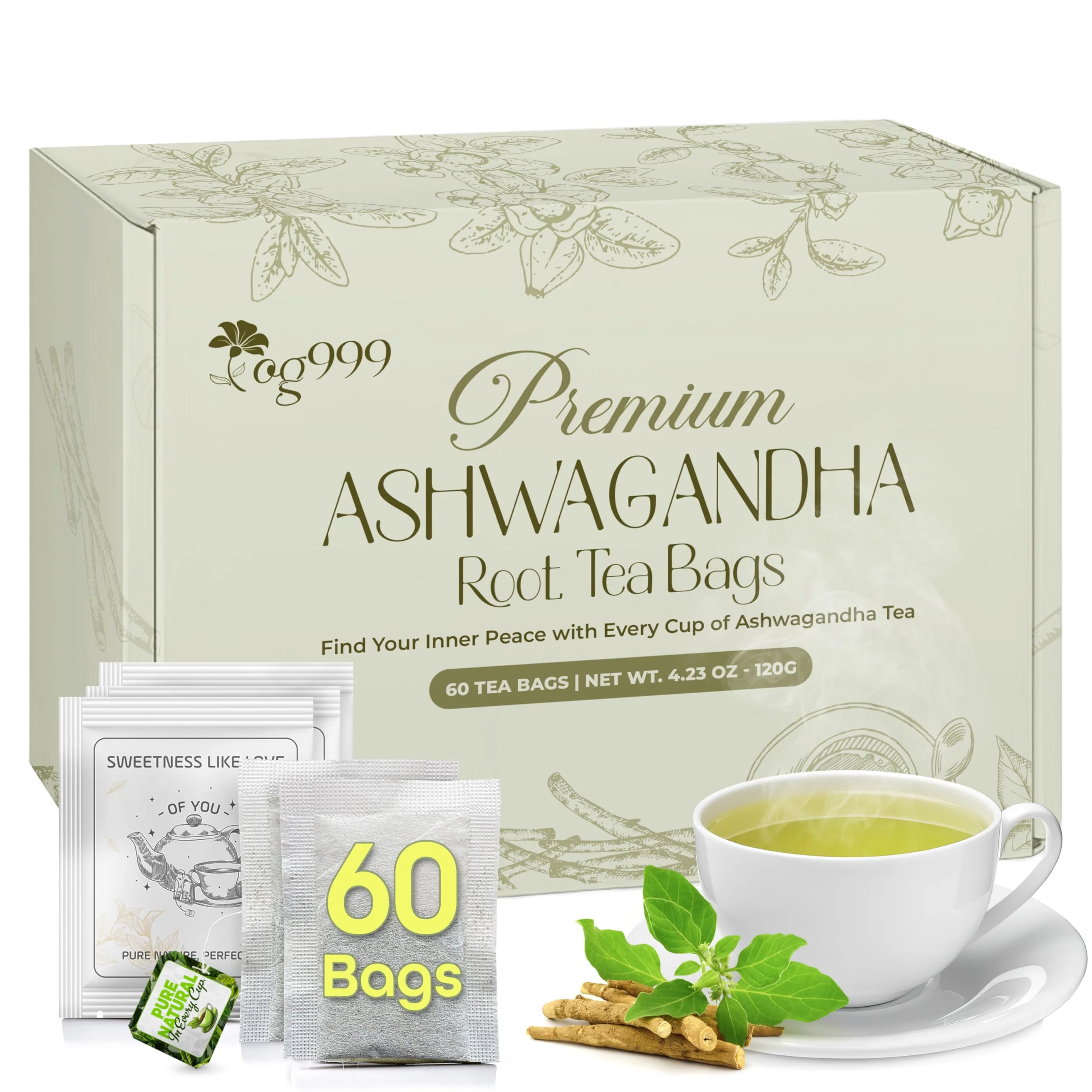 TOG999, Premium 120 Moringa Leaf Tea Bags, 100% Natural & Pure from Moringa Leaves. Loose Leaf Moringa Herbal Tea. Moringa Leaf Tea. No Sugar, No Caffeine, No Gluten, Vegan. - Image 10