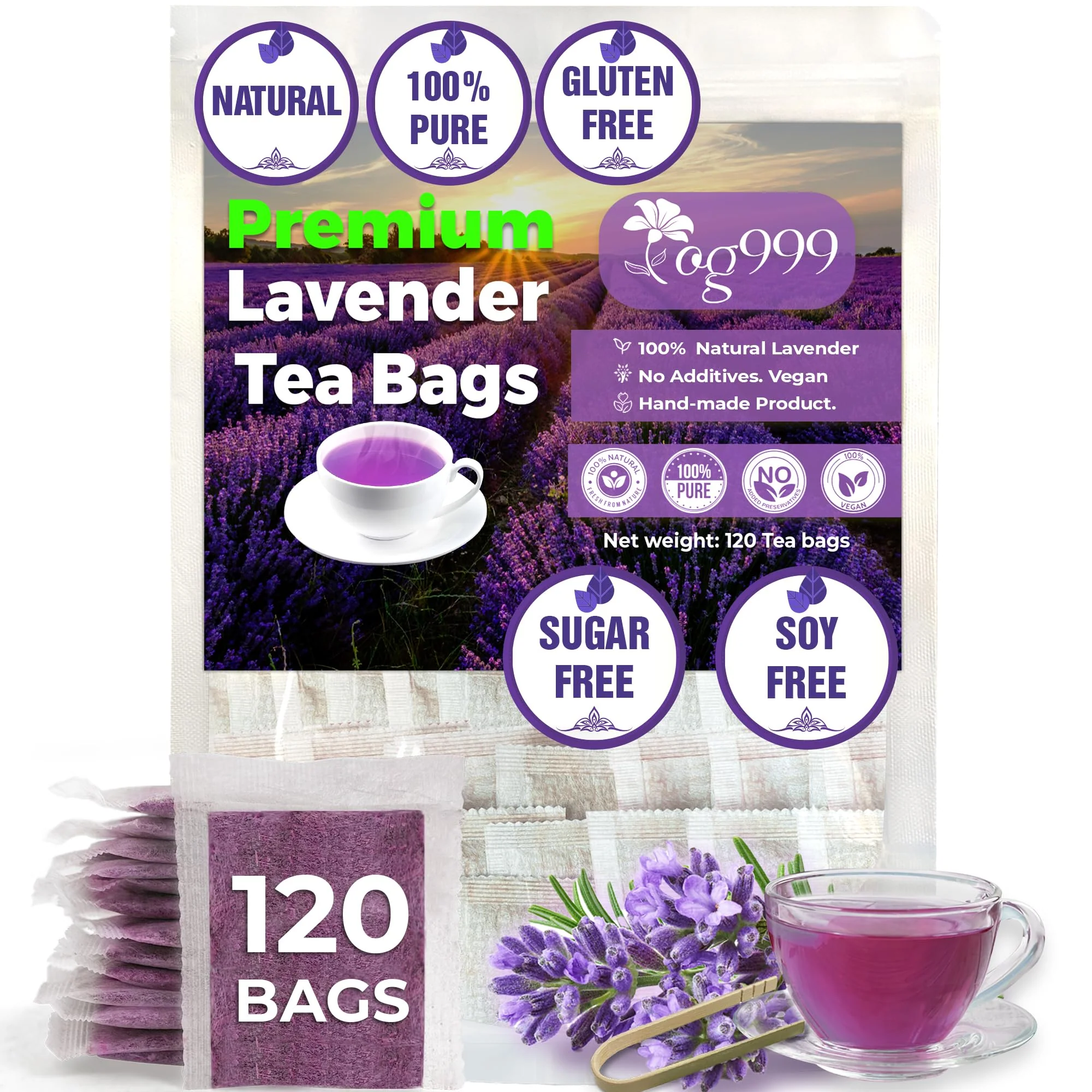 TOG999, Premium 120 Moringa Leaf Tea Bags, 100% Natural & Pure from Moringa Leaves. Loose Leaf Moringa Herbal Tea. Moringa Leaf Tea. No Sugar, No Caffeine, No Gluten, Vegan. - Image 16