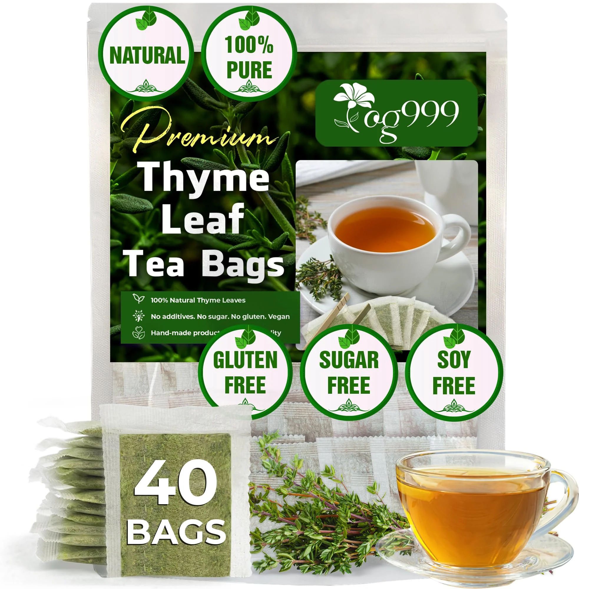 TOG999, Premium 120 Moringa Leaf Tea Bags, 100% Natural & Pure from Moringa Leaves. Loose Leaf Moringa Herbal Tea. Moringa Leaf Tea. No Sugar, No Caffeine, No Gluten, Vegan. - Image 17