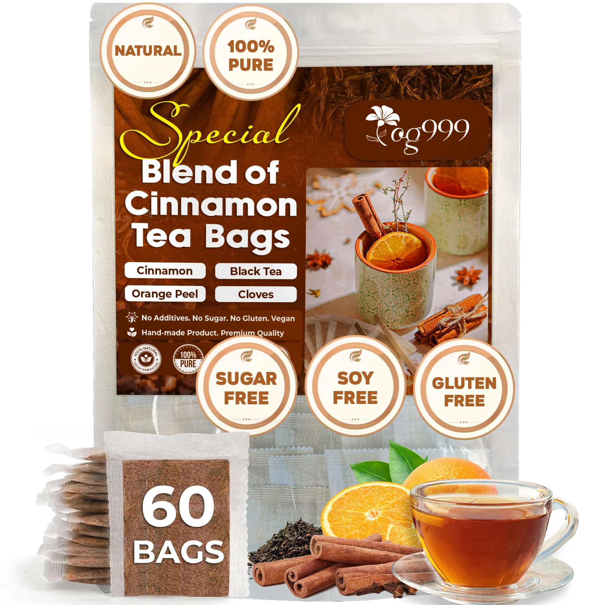 TOG999, Premium 120 Moringa Leaf Tea Bags, 100% Natural & Pure from Moringa Leaves. Loose Leaf Moringa Herbal Tea. Moringa Leaf Tea. No Sugar, No Caffeine, No Gluten, Vegan. - Image 33