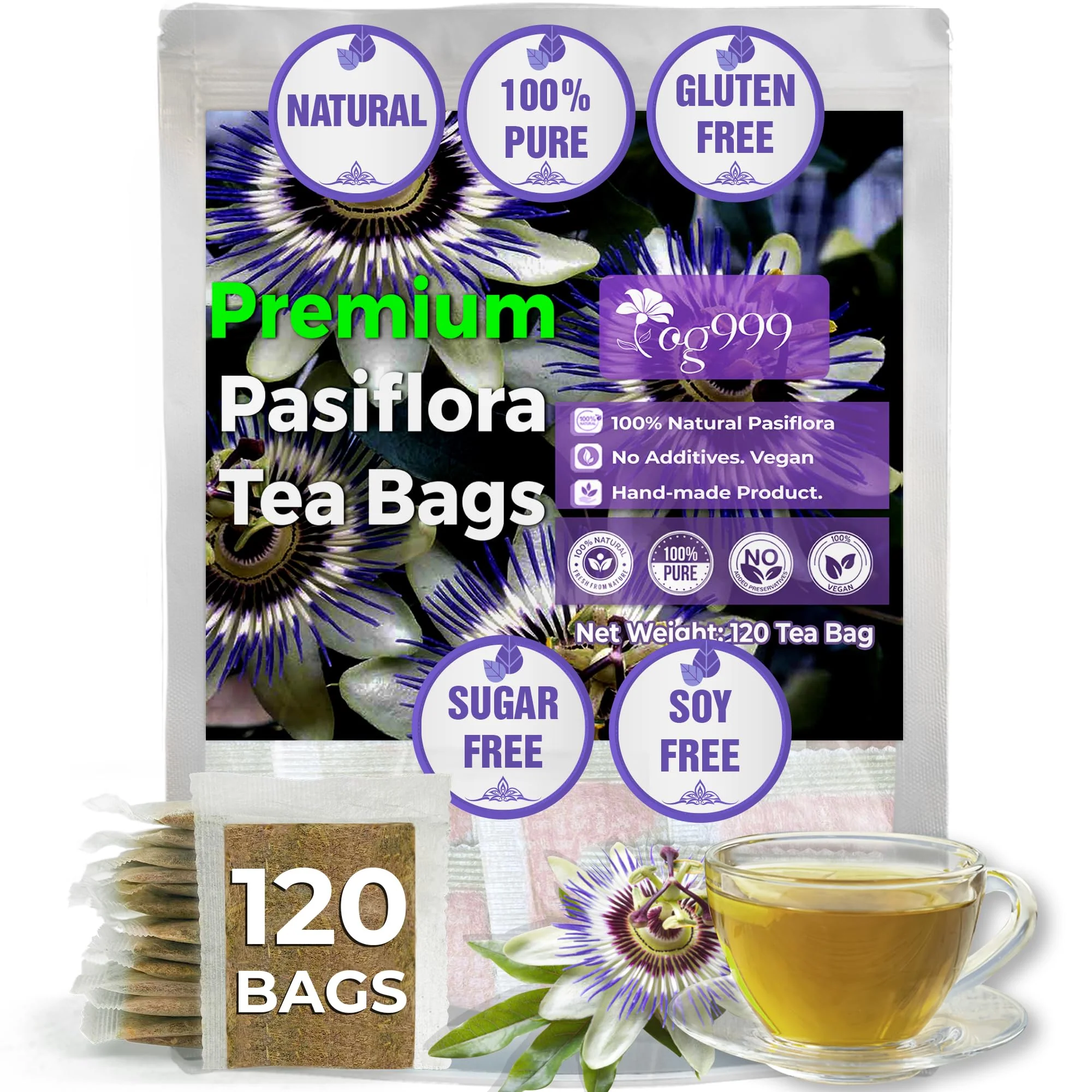 TOG999, Premium 120 Moringa Leaf Tea Bags, 100% Natural & Pure from Moringa Leaves. Loose Leaf Moringa Herbal Tea. Moringa Leaf Tea. No Sugar, No Caffeine, No Gluten, Vegan. - Image 36
