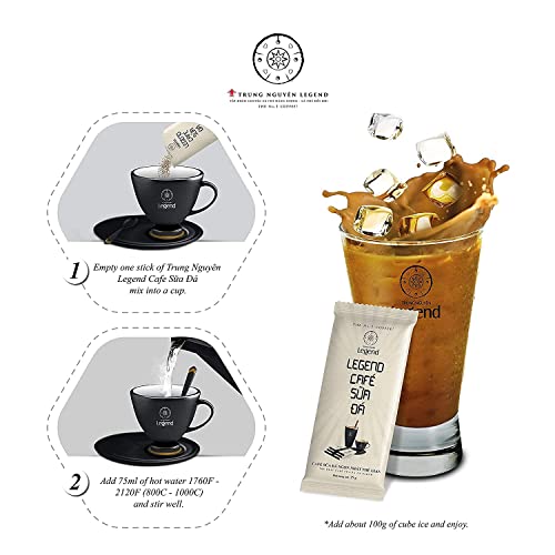 Trung Nguyen Legend — Cafe Sua Da — Premium Instant Vietnamese Coffee — 3 in 1  (9 Single Serve Packets) - Image 3