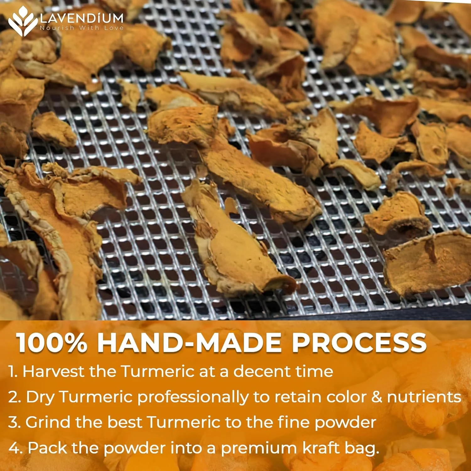 Turmeric Powder, 20oz (1.25 lbs), 100% Natural & Pure, Ground, Seasoning Root Powder, No Additives, No Gluten, Vegan - Image 6