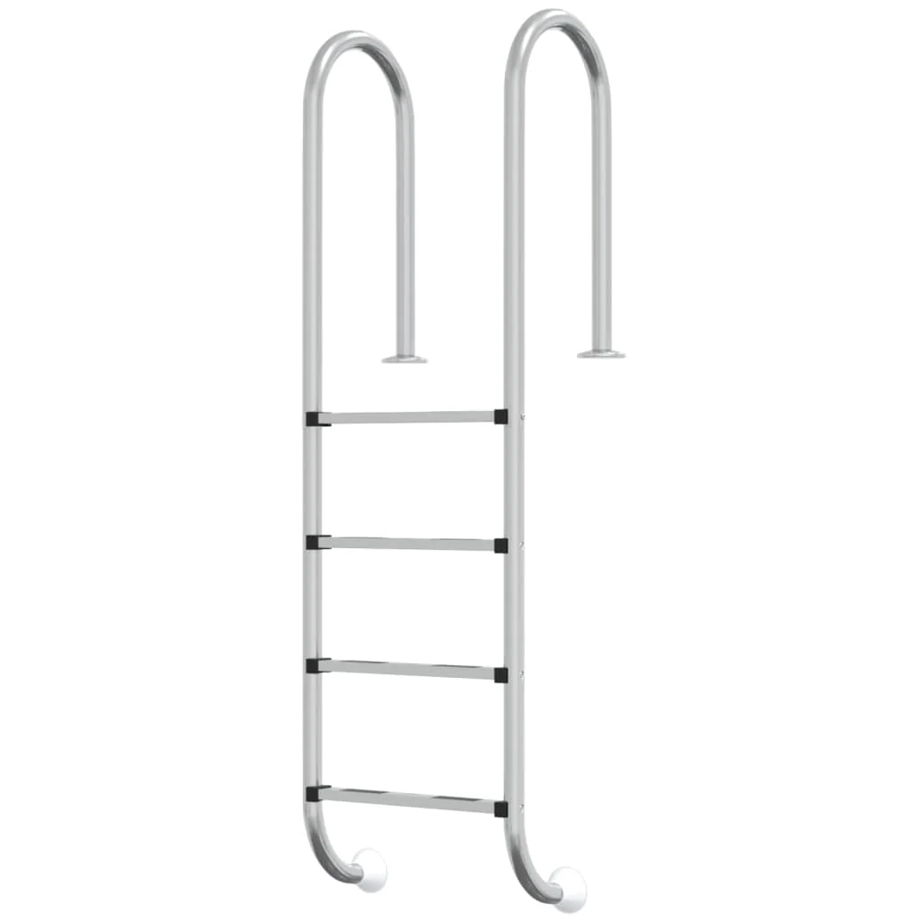 vidaXL Pool Ladder Silver 304 Stainless Steel Large Durable - Image 2